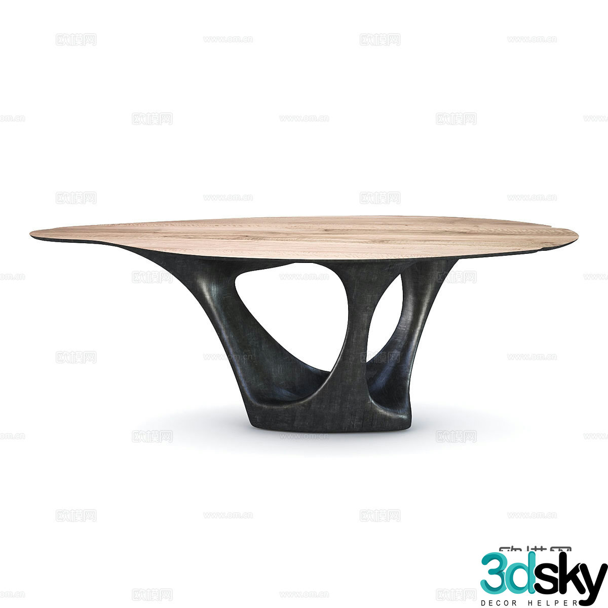 Modern Wasabi Dommus Dining Table 3D Model