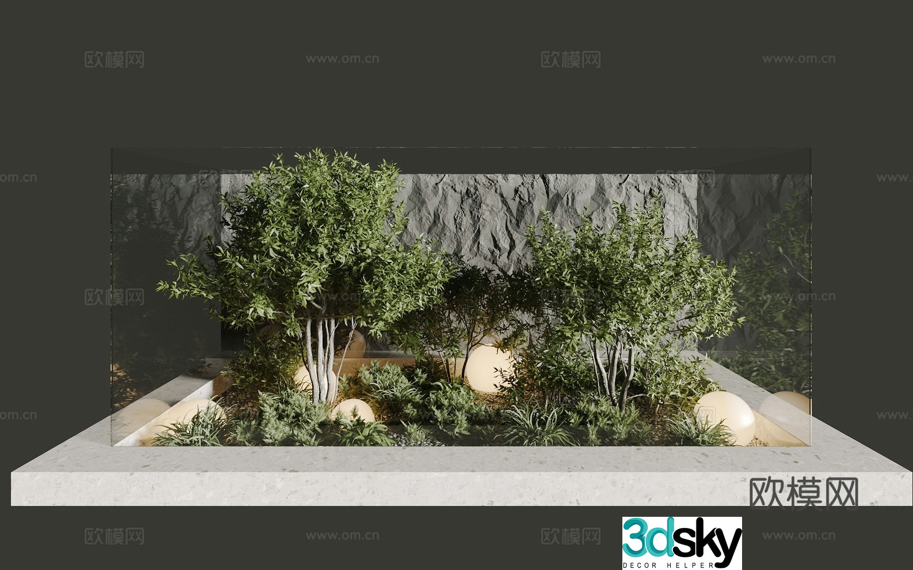 Landscape sketch 3d model
