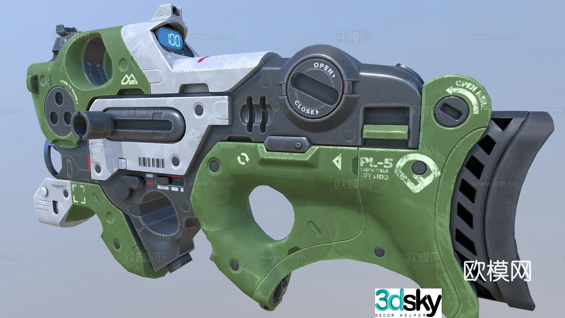 laser rifle 3d model