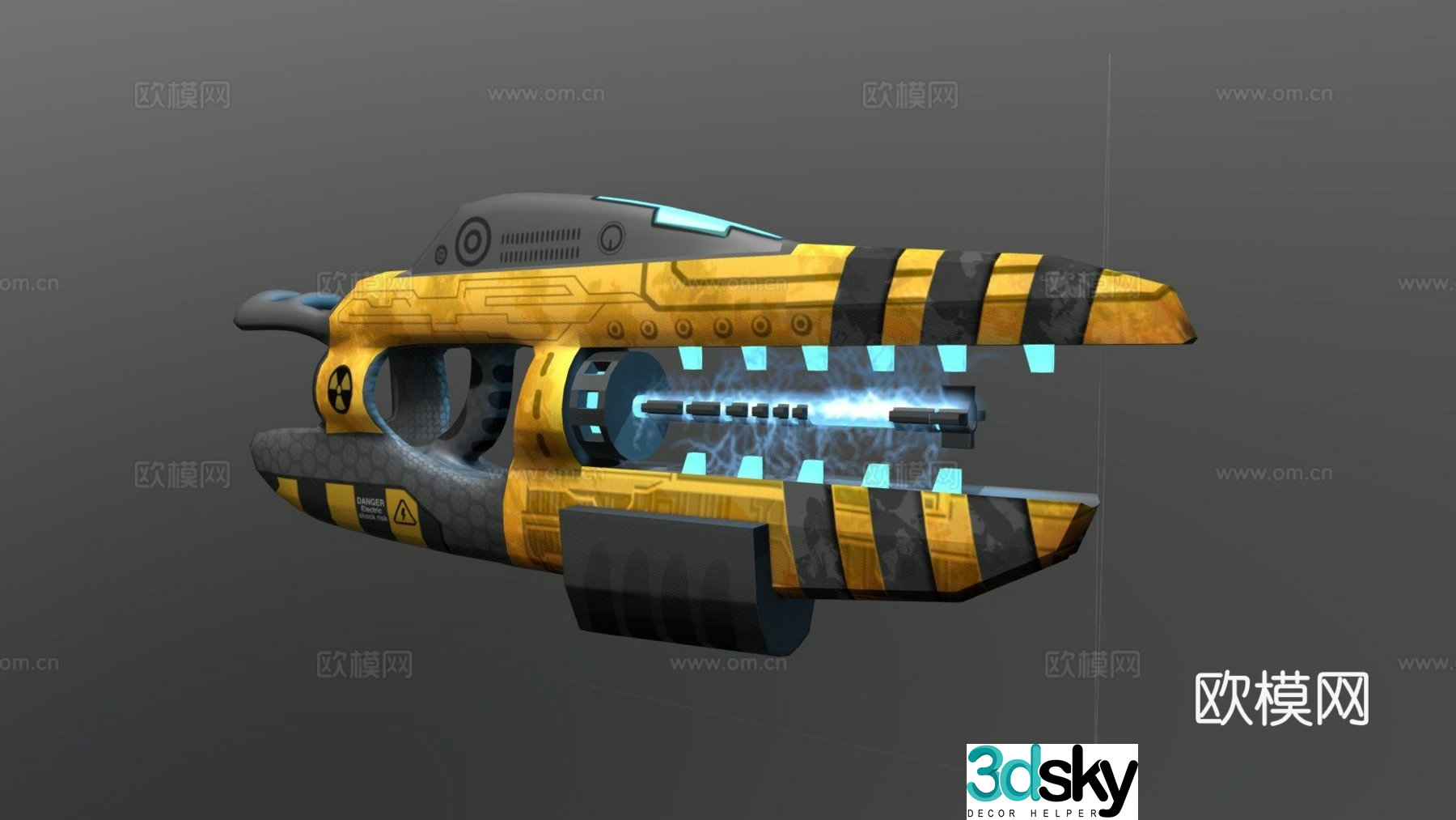stun rifle 3d model