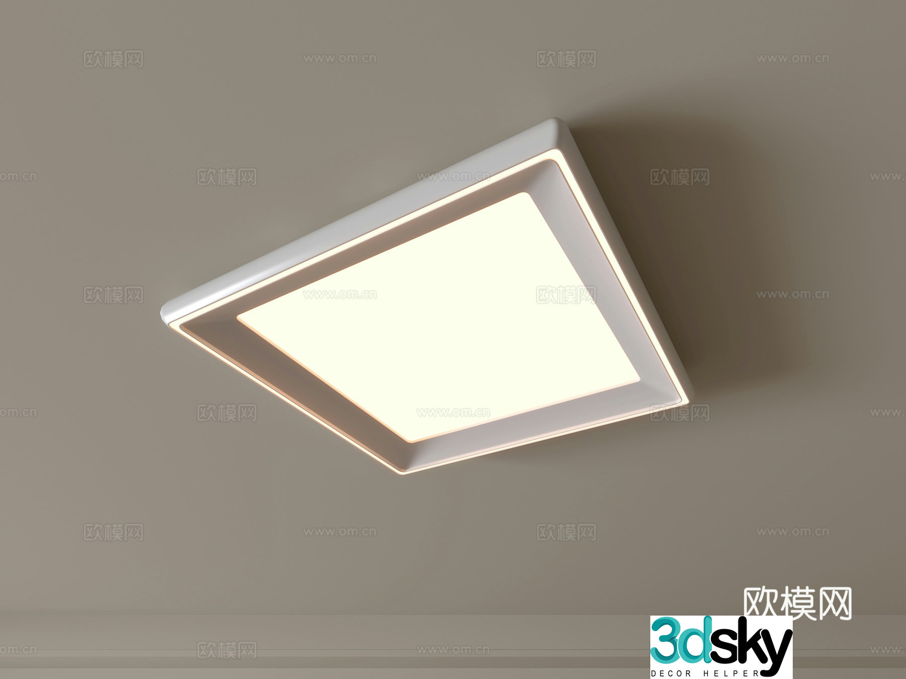 Modern ceiling lamp Geometric ceiling lamp Bedroom lamp Artistic shaped lamp Fashion living room lamp 3D model