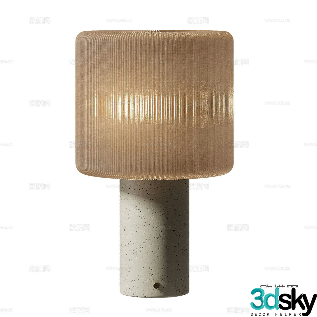 New Chinese style Wasabi desk lamp 3D model