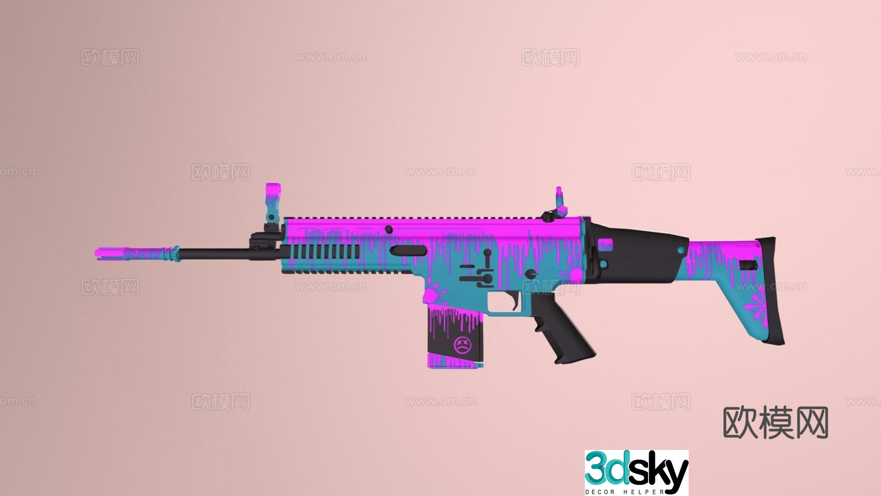 Scar H spray 3d model