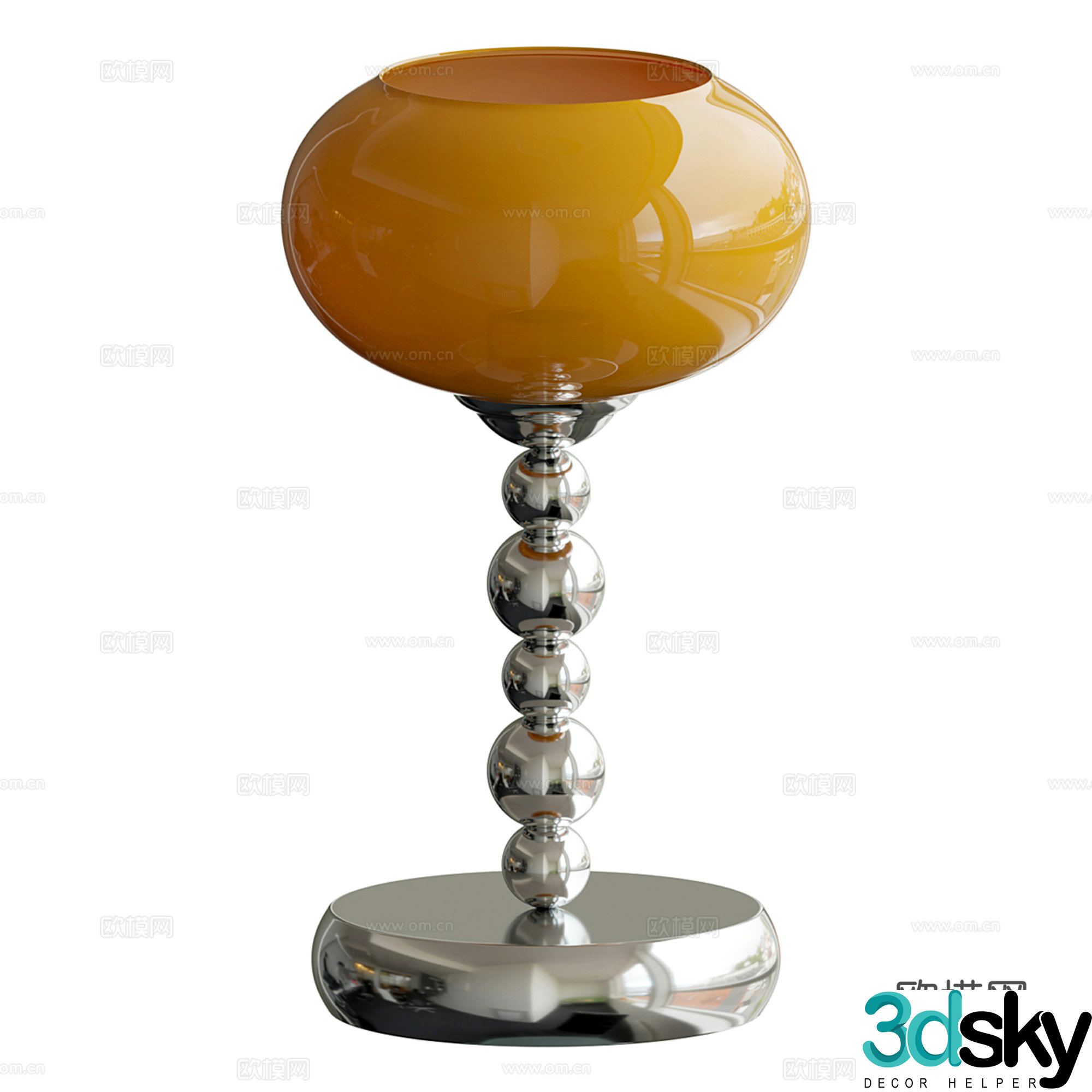 Modern light luxury desk lamp 3D model