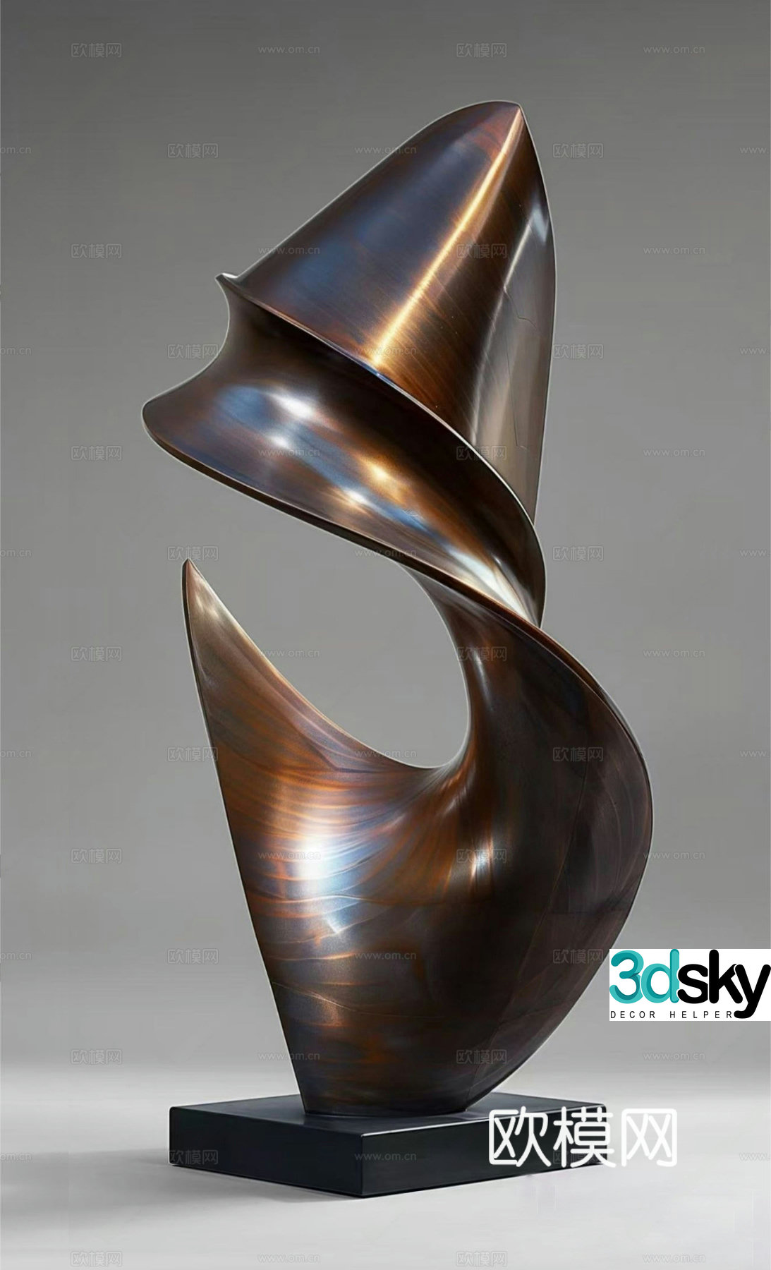 Modern sculpture ornaments Minimalist art installation Modern wooden ornaments Special ornaments Abstract sculpture 3D model