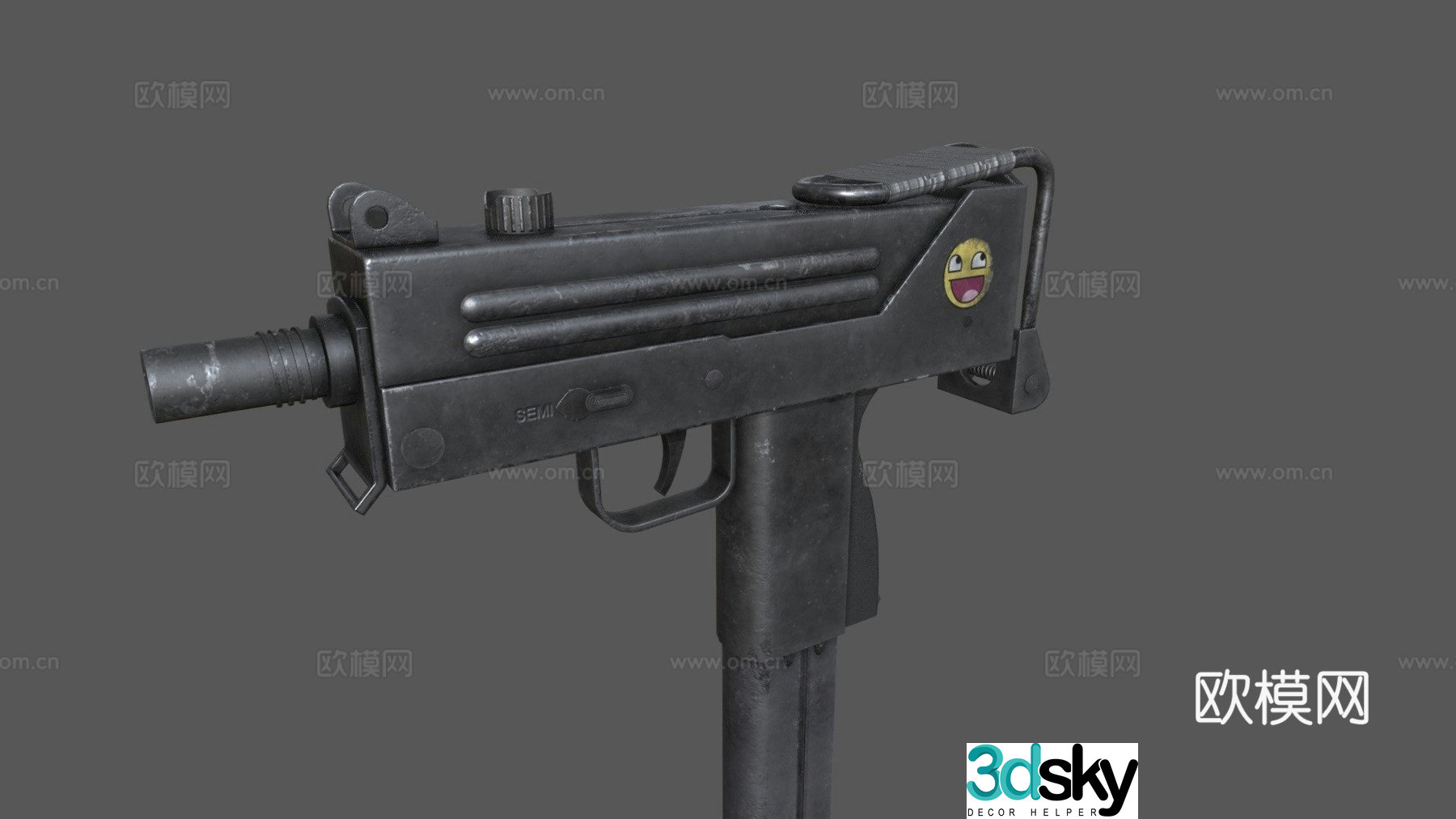 Ingram Mac-10 as ZM-R 3d model