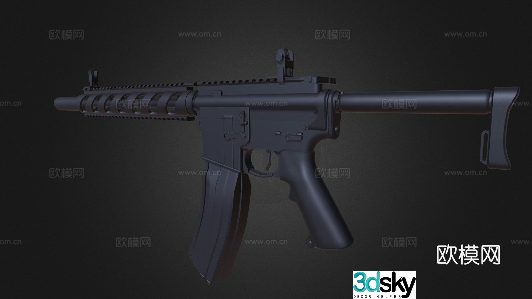 M4 customized version 3d model