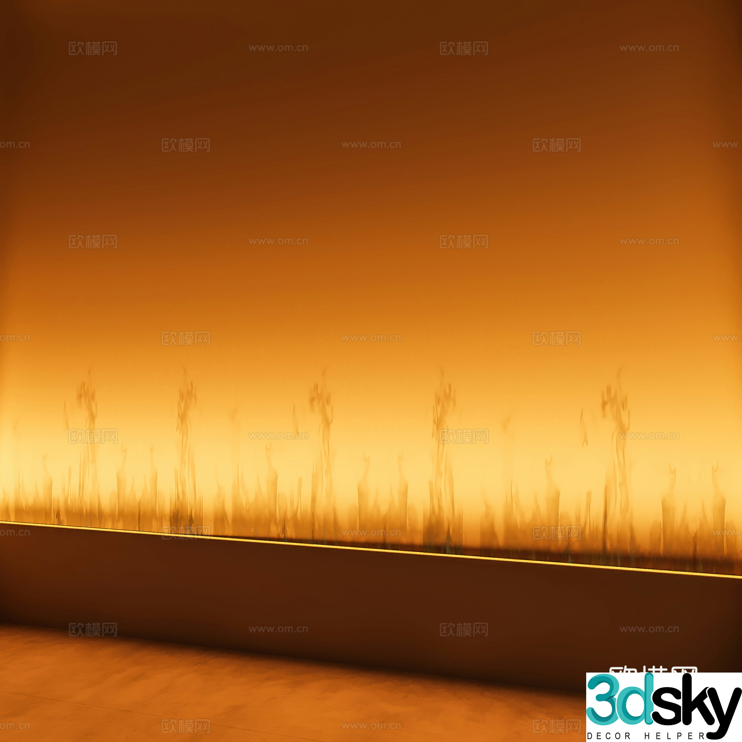 Modern wall washing lamp Water corrugated lamp Decorative lamp Water corrugated lamp 3d model
