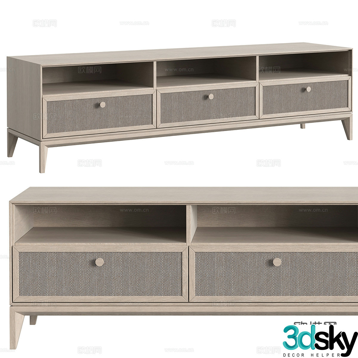New Chinese TV cabinet 3D model