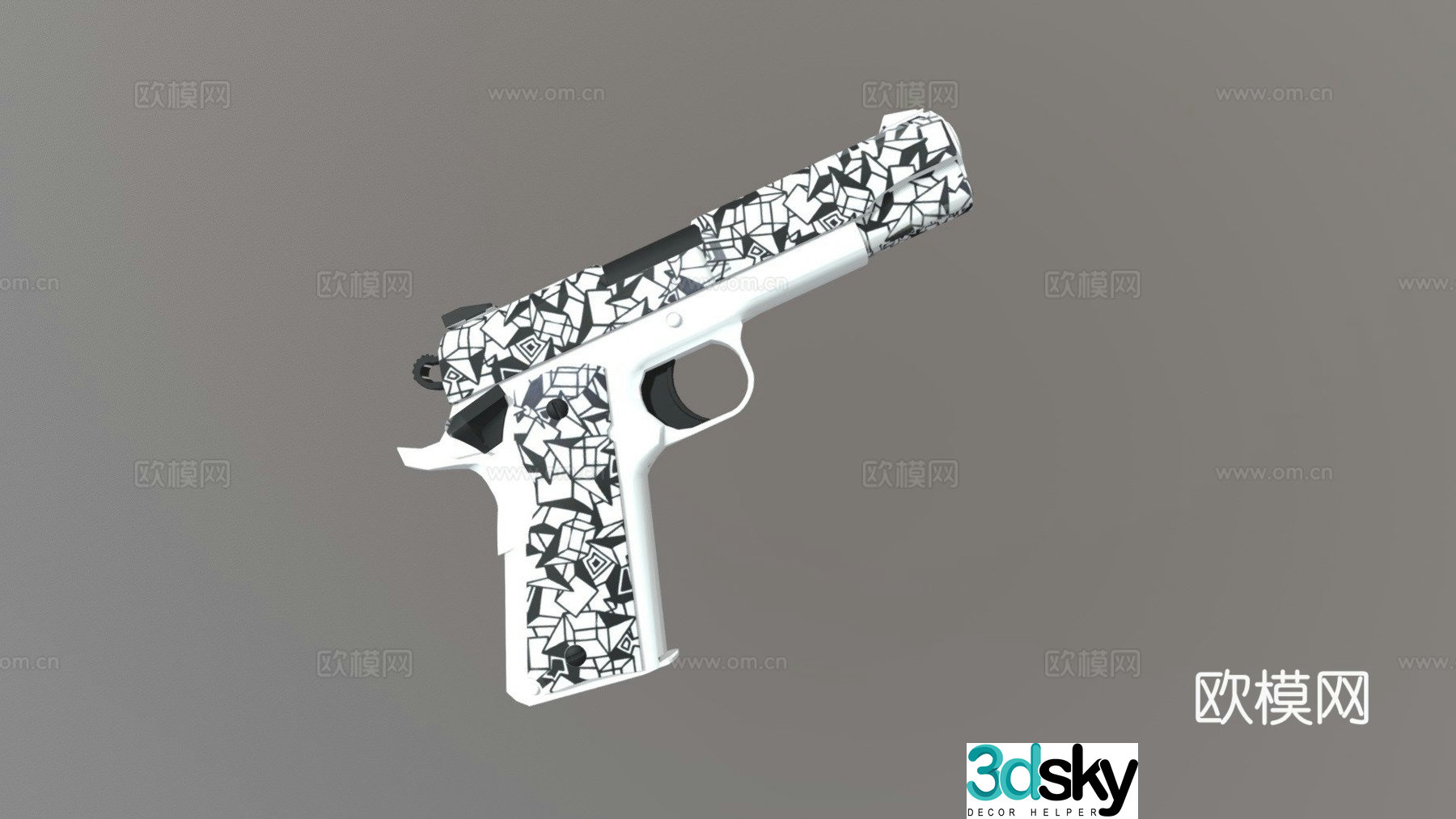 M1911 scatter 3d model