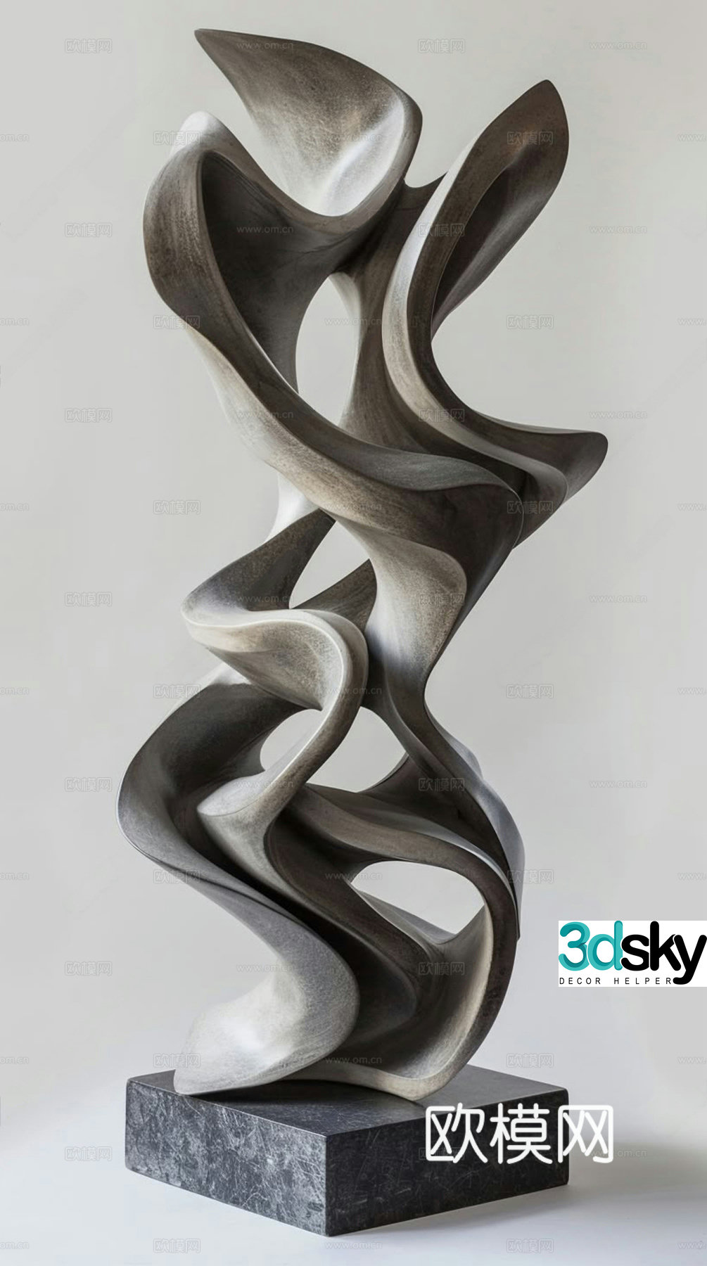 Modern sculpture ornaments Minimalist art installation Modern wooden ornaments Special ornaments Abstract sculpture 3D model