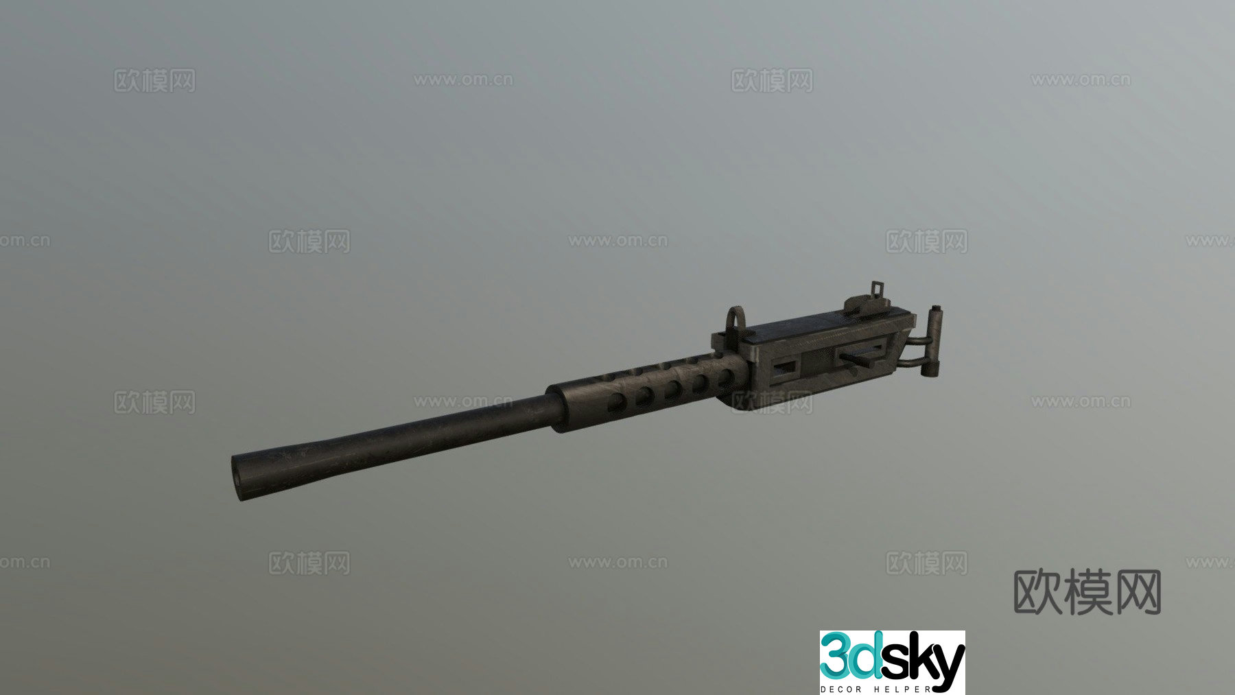 Warhammer 40K heavy short barrel machine gun 3d model