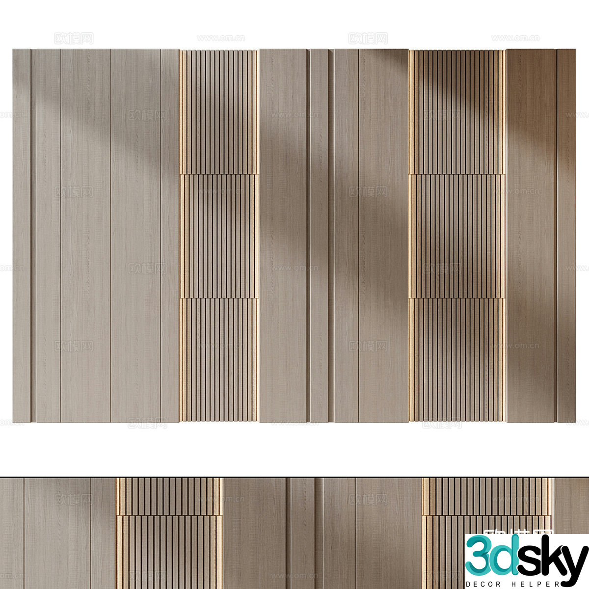 Background wall 3d model