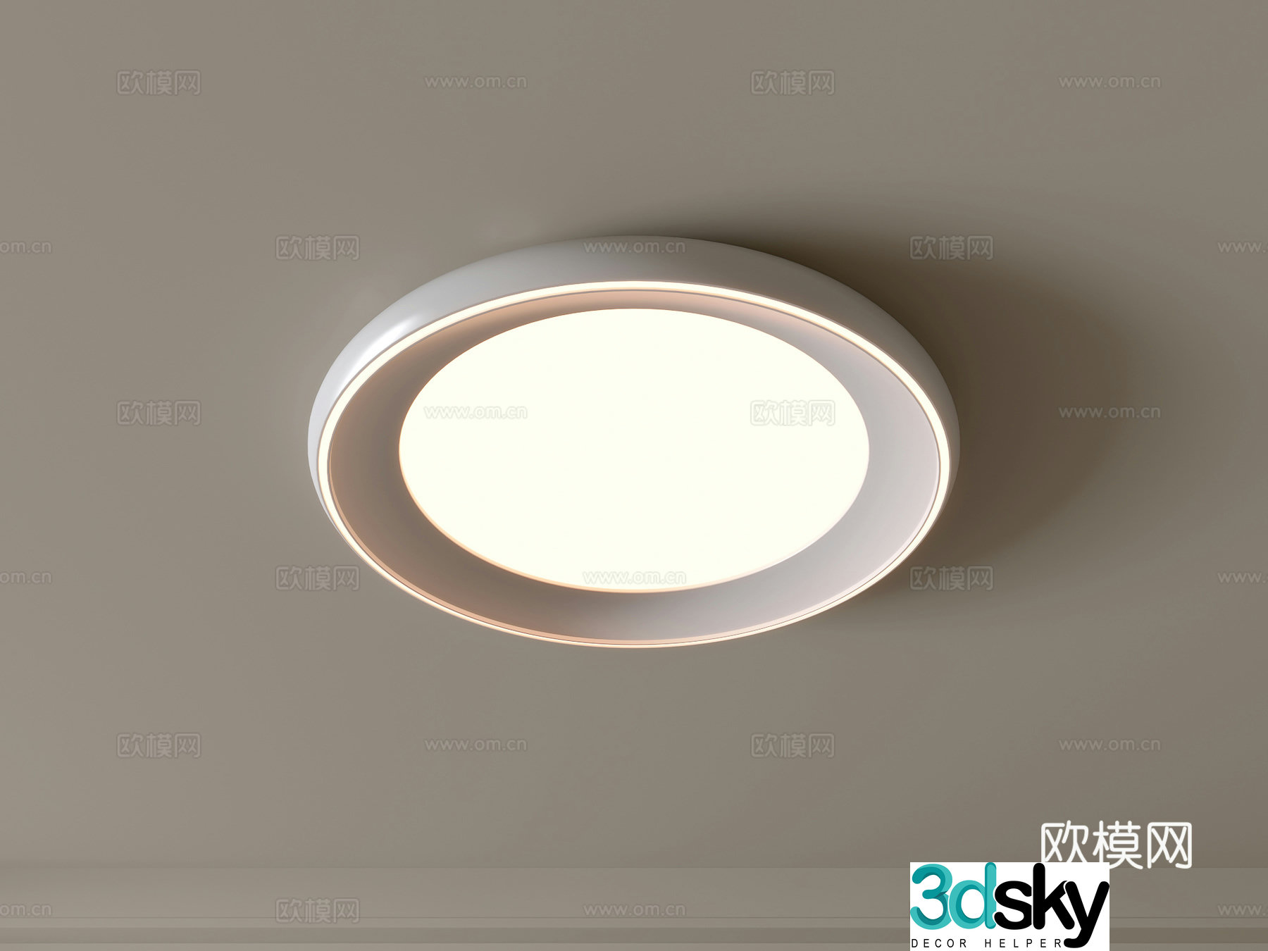Modern ceiling lamp Geometric ceiling lamp Bedroom lamp Artistic shaped lamp Fashion living room lamp 3D model