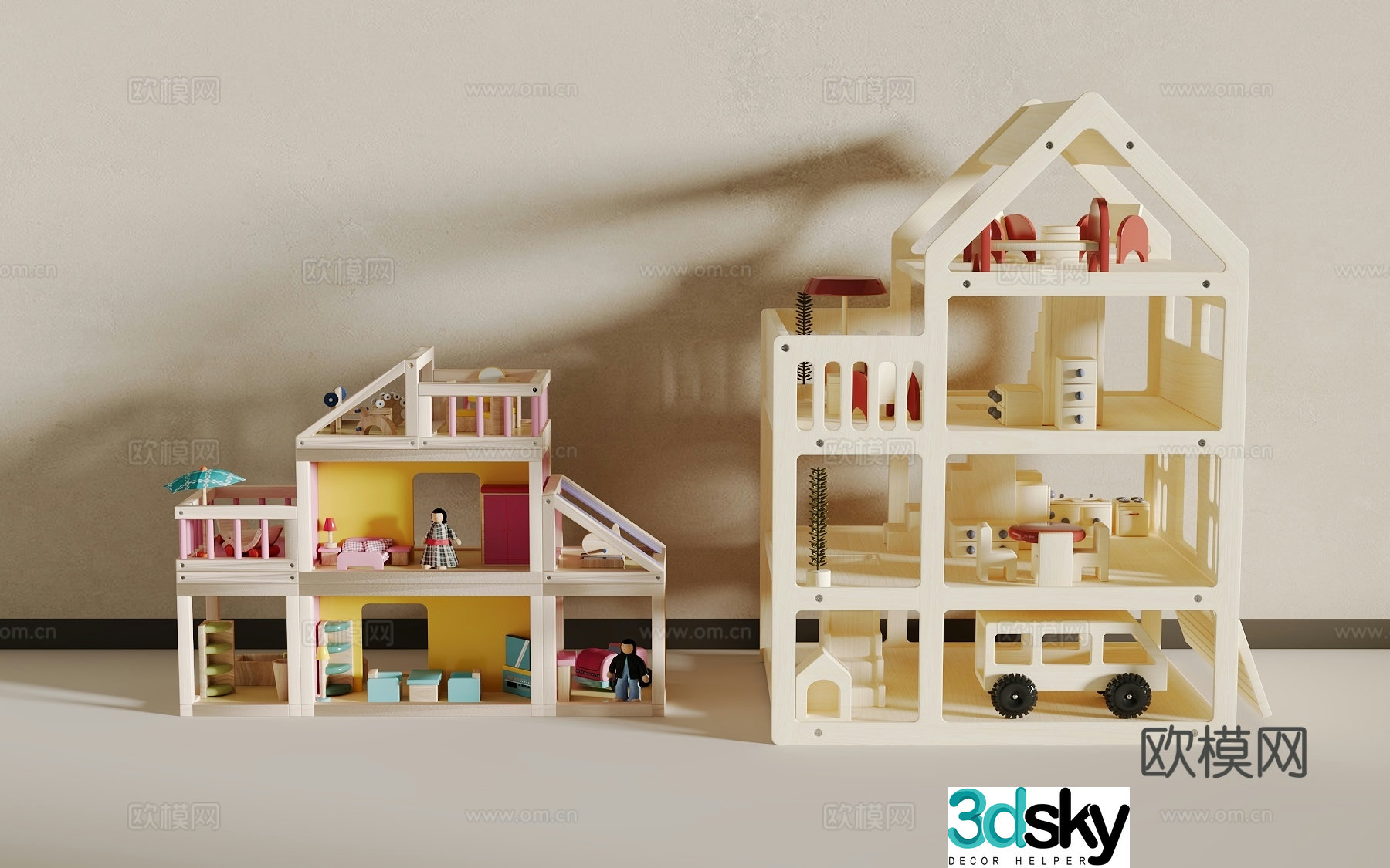 Children’s doll house 3d model