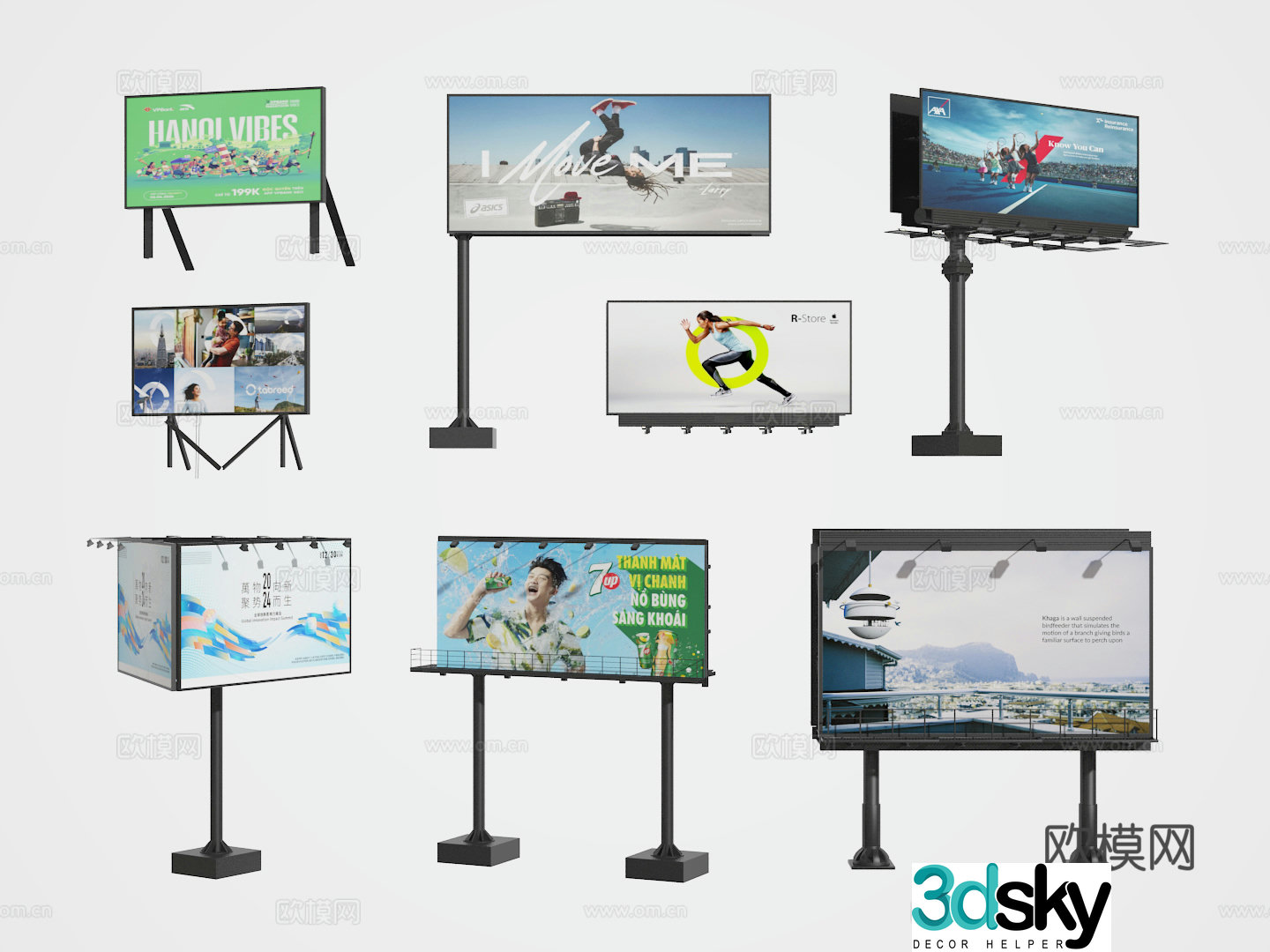 Advertising stand 3d model