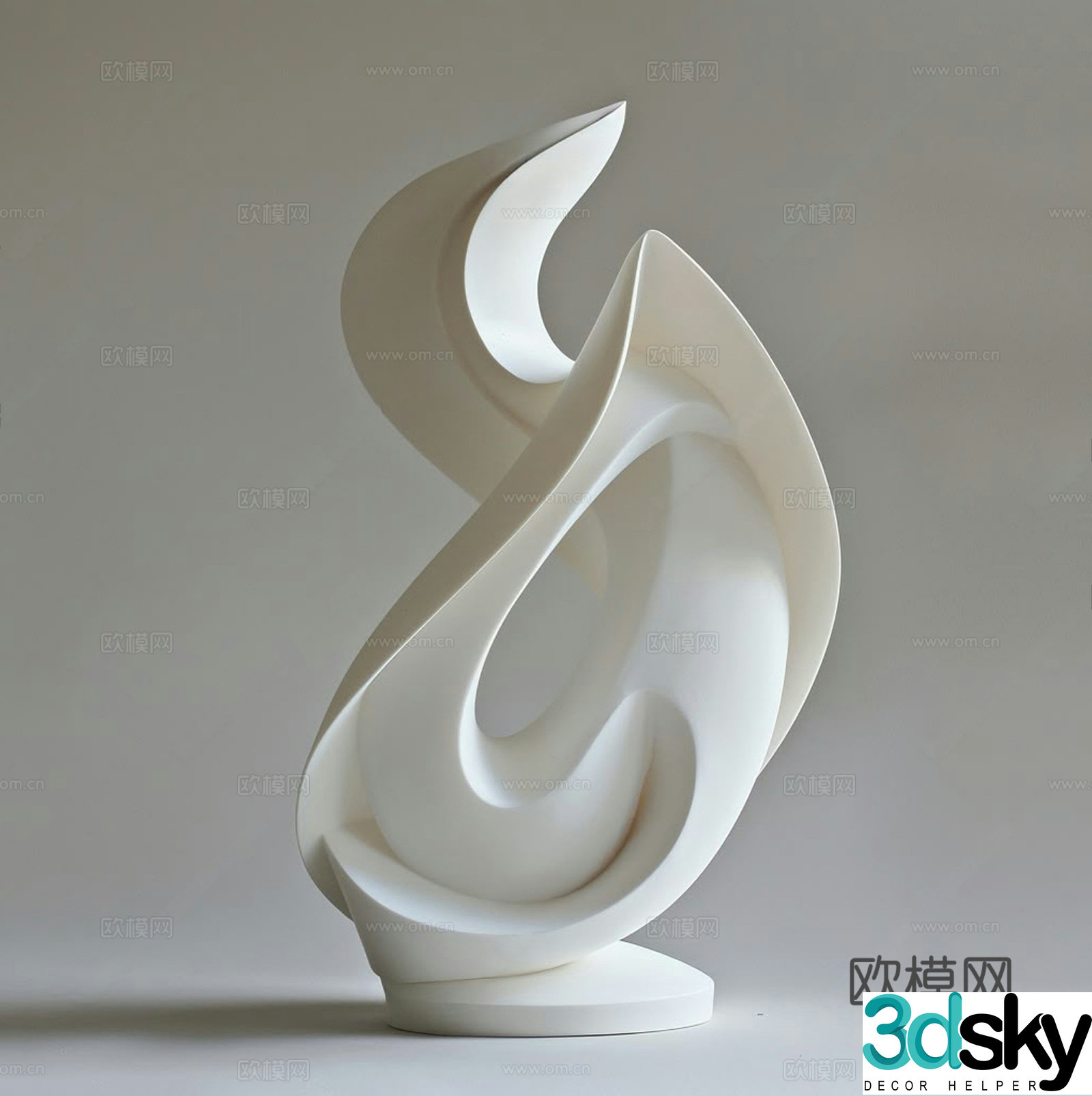 Modern sculpture ornaments Minimalist art installation Modern wooden ornaments Special ornaments Abstract sculpture 3D model