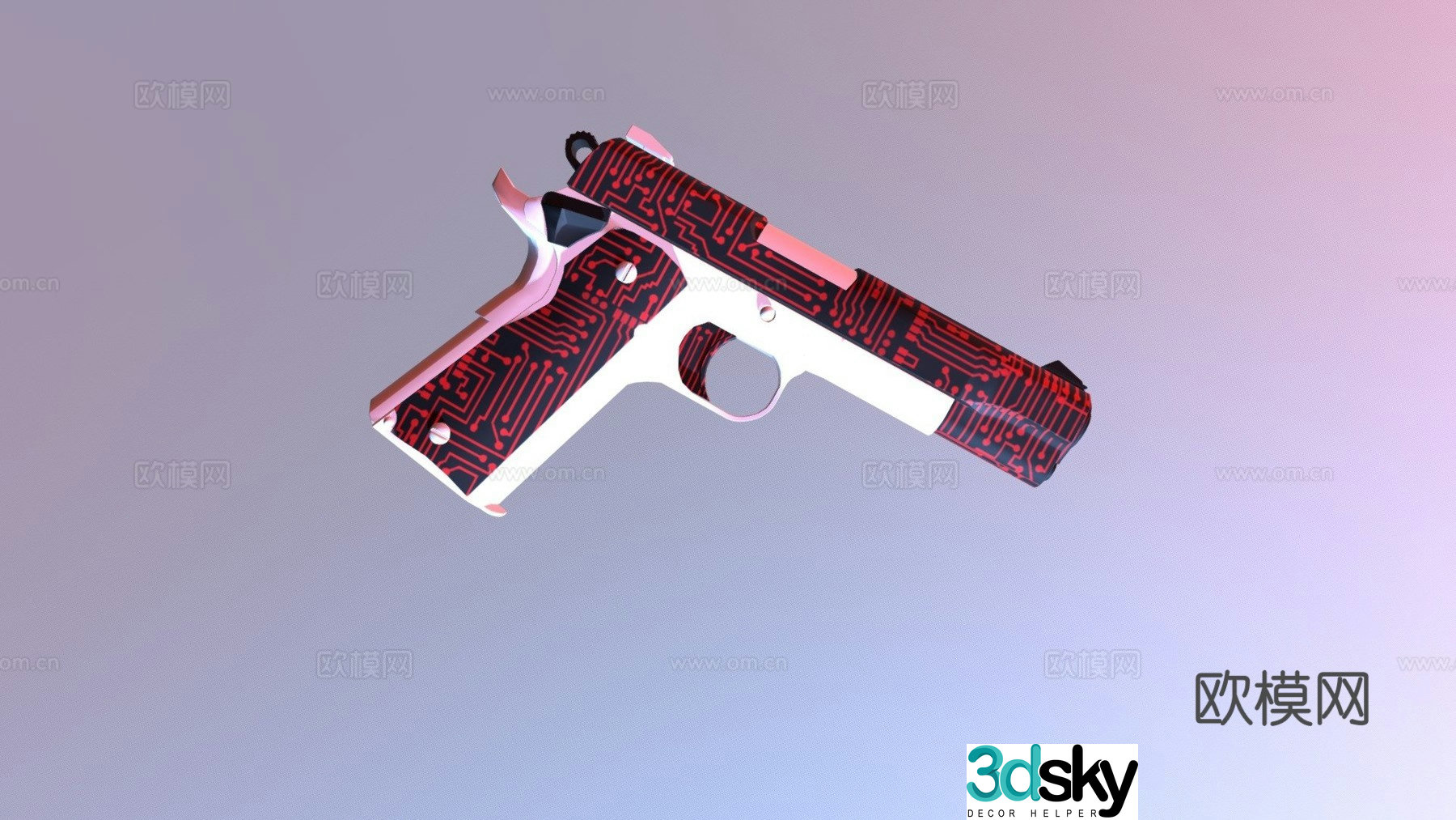 M1911-cybercrime 3d model