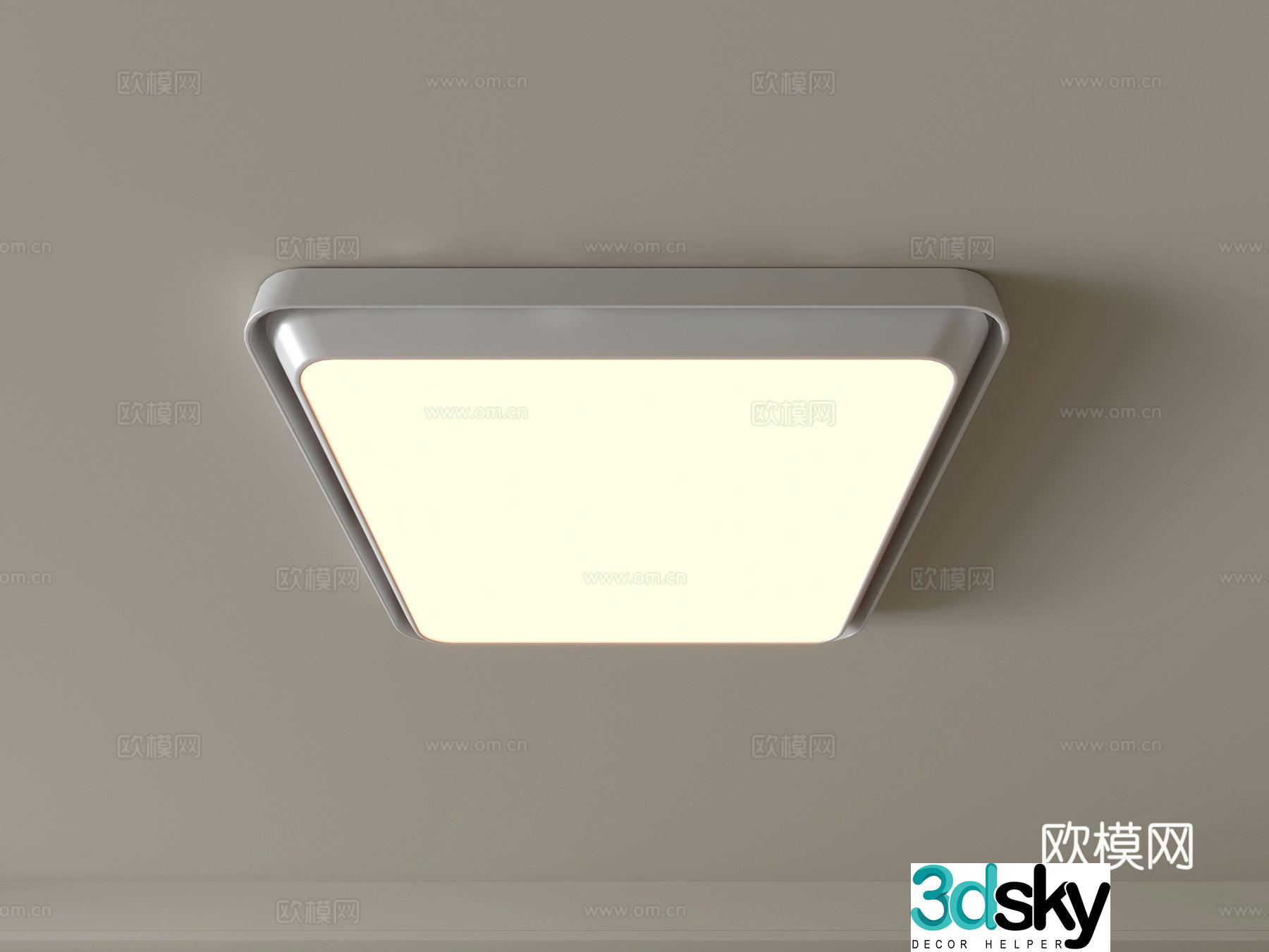 Modern ceiling lamp Geometric ceiling lamp Bedroom lamp Artistic shaped lamp Fashion living room lamp 3D model