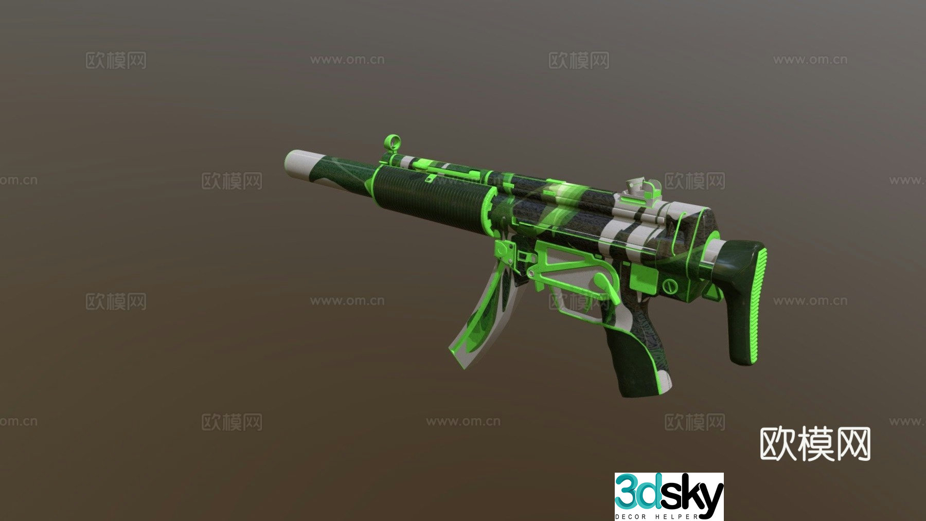 MP5SD-Green Lie 3d model