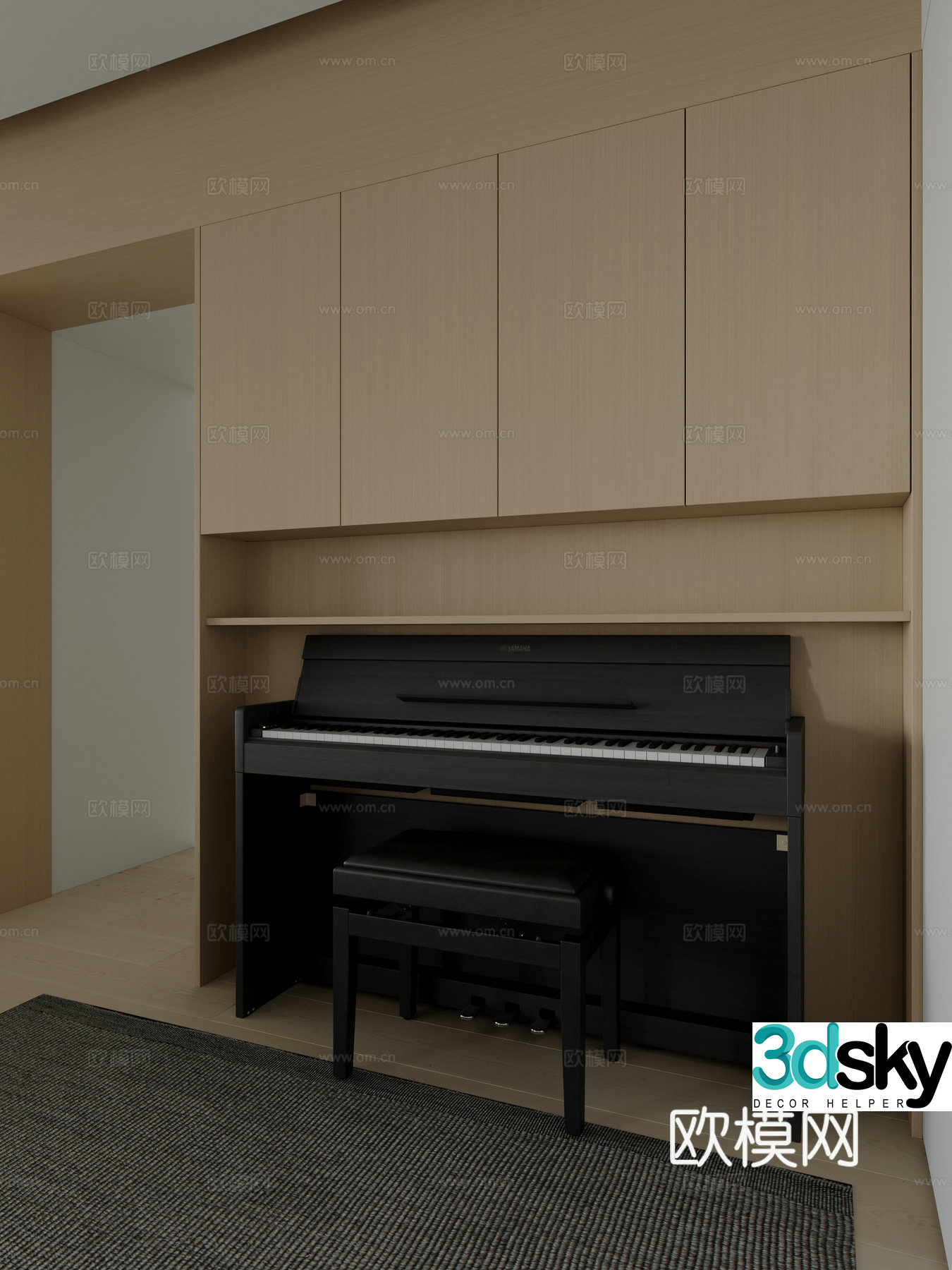 piano 3d model