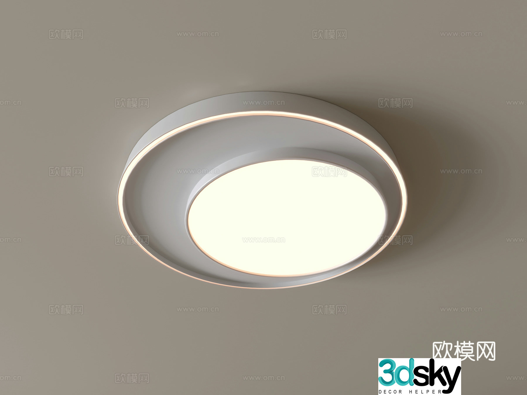 Modern ceiling lamp Geometric ceiling lamp Bedroom lamp Artistic shaped lamp Fashion living room lamp 3D model