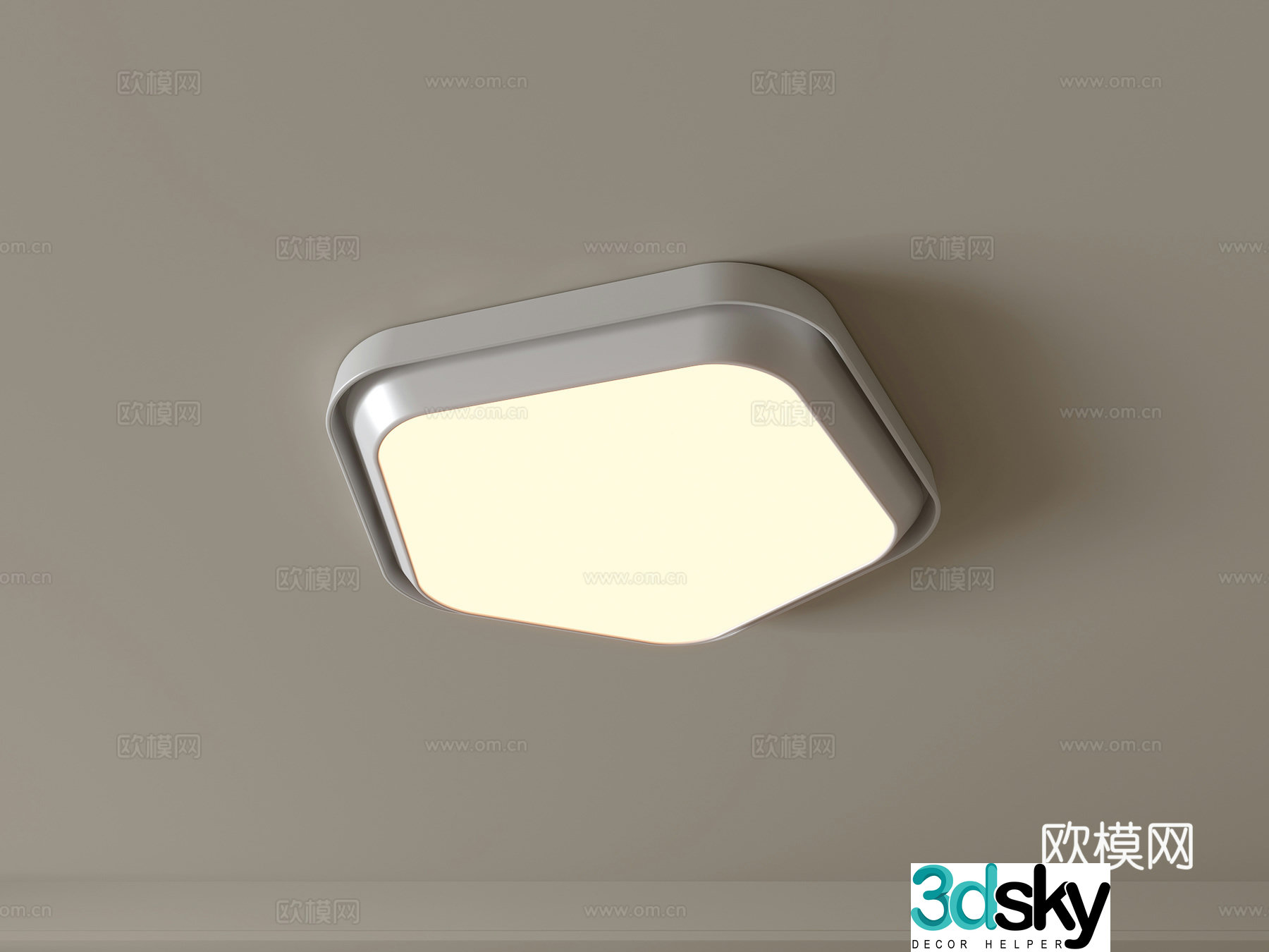 Modern ceiling lamp Geometric ceiling lamp Bedroom lamp Artistic shaped lamp Fashion living room lamp 3D model