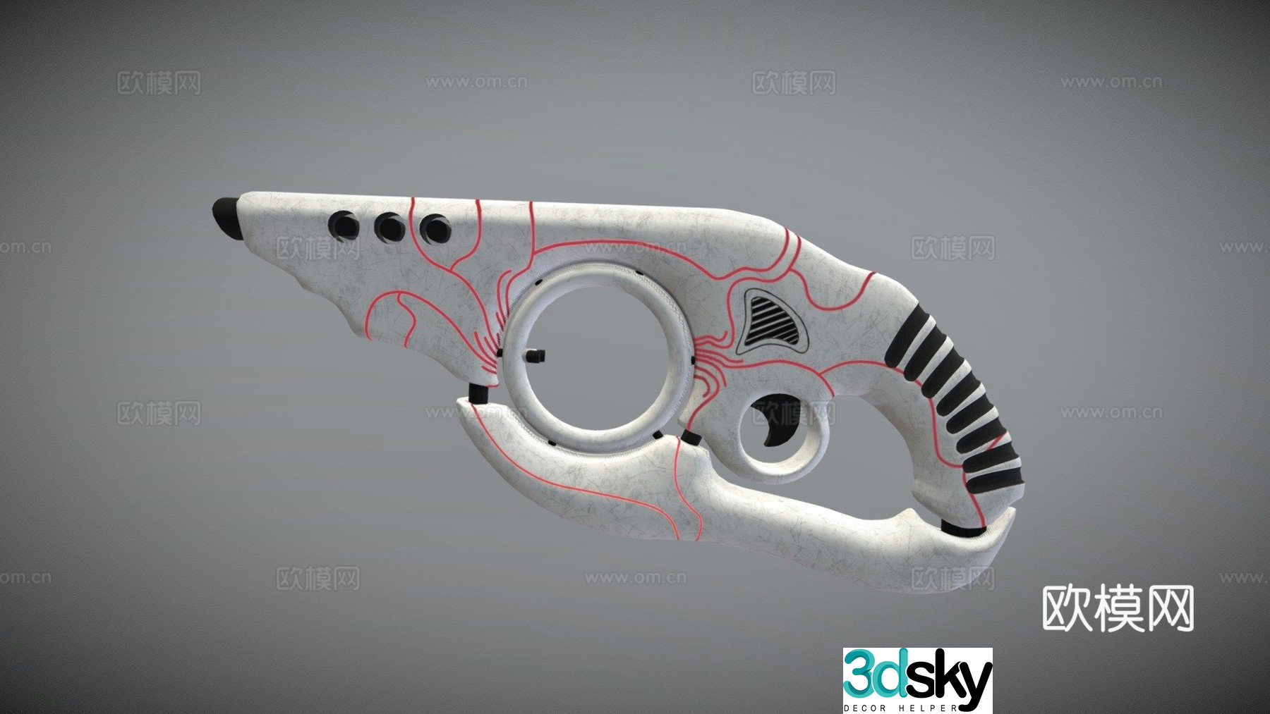 Collision gun 3d model