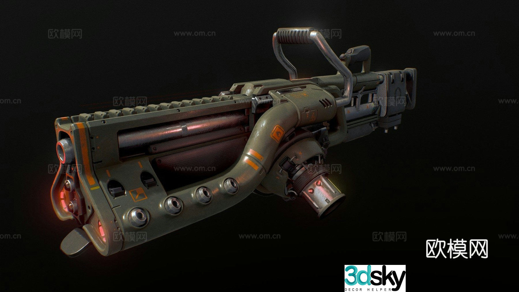 Baikal plasma gun 3d model