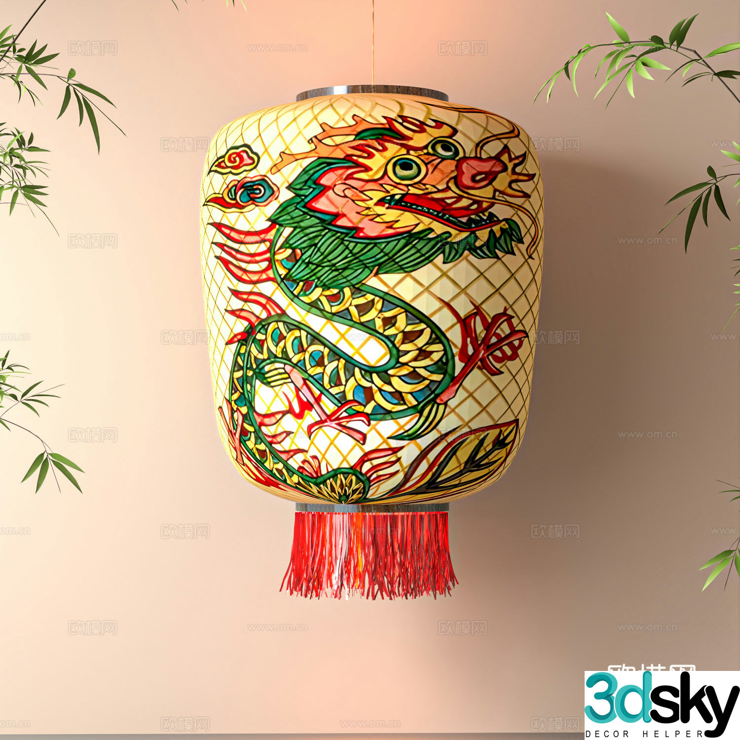 New Chinese lantern 3D model