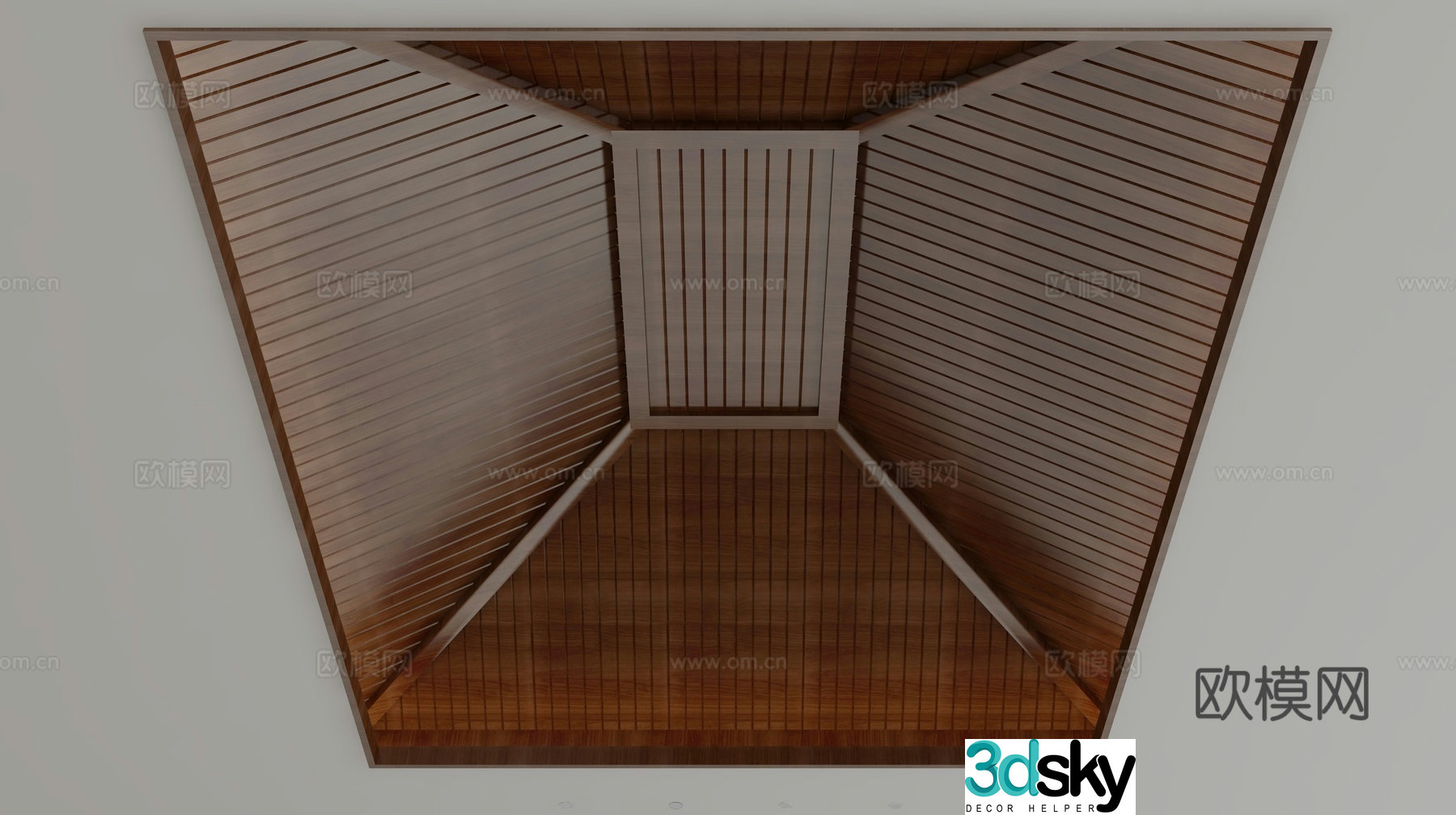 New Chinese style ceiling 3D model