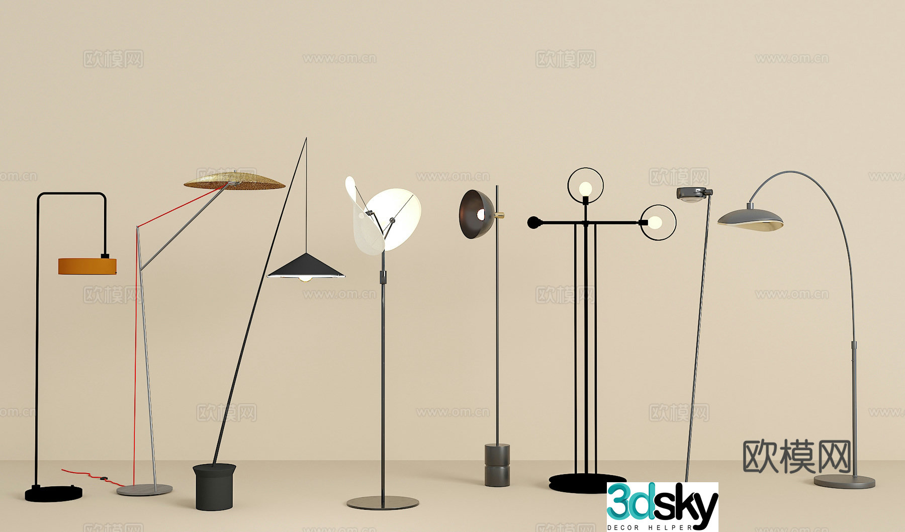 Floor lamp 3d model