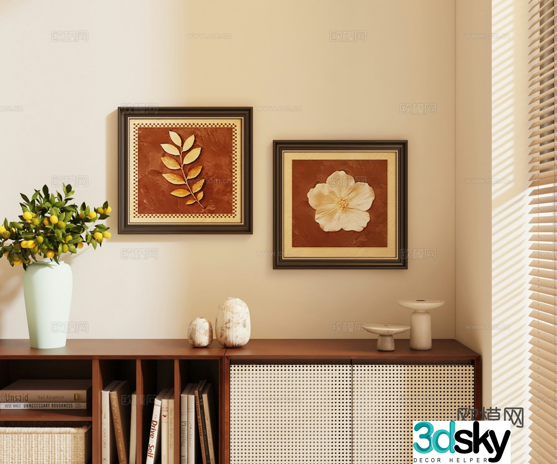 3D model of medieval style hanging painting