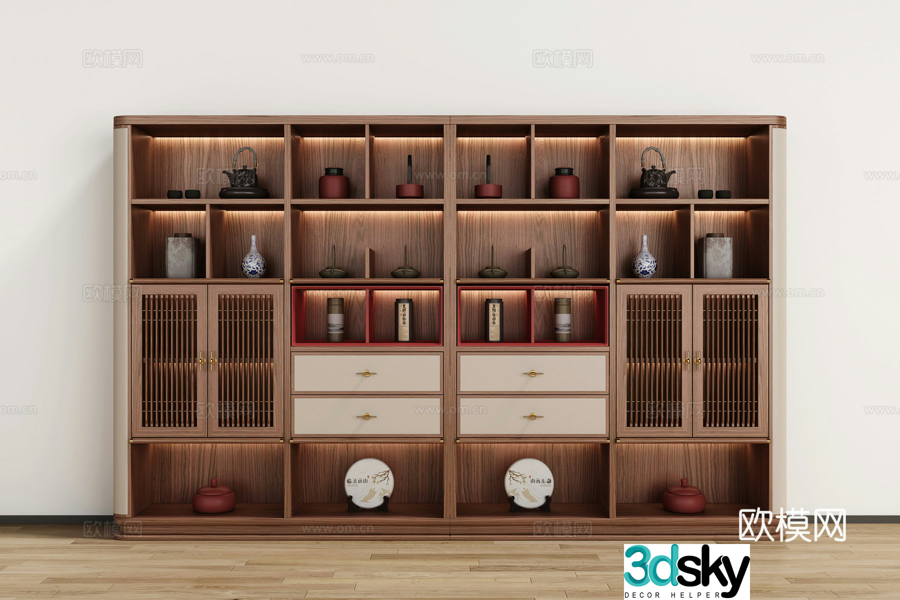 New Chinese tea cabinet 3D model