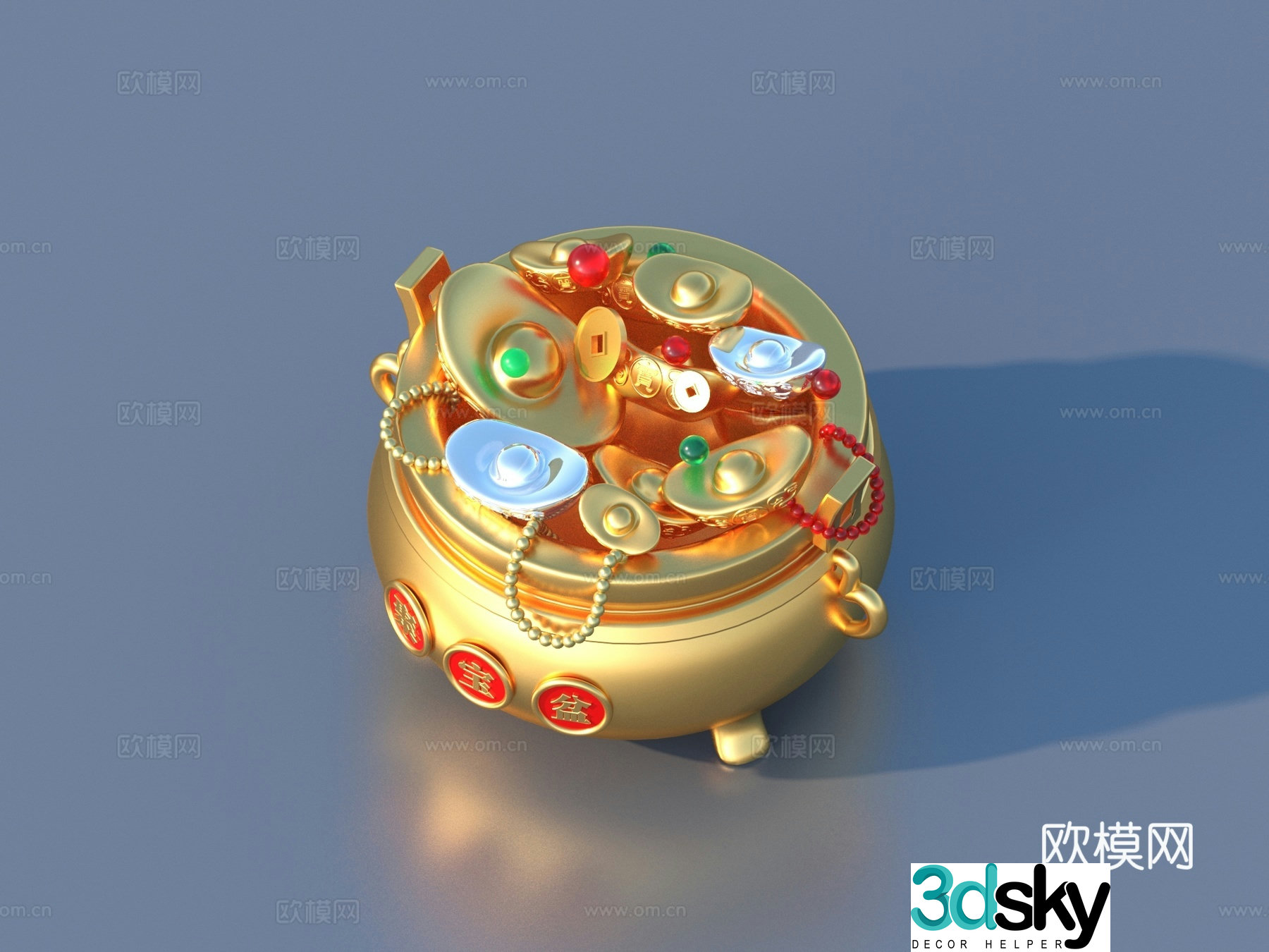 Ingot Gold Ingot Gold Coins 3D Model