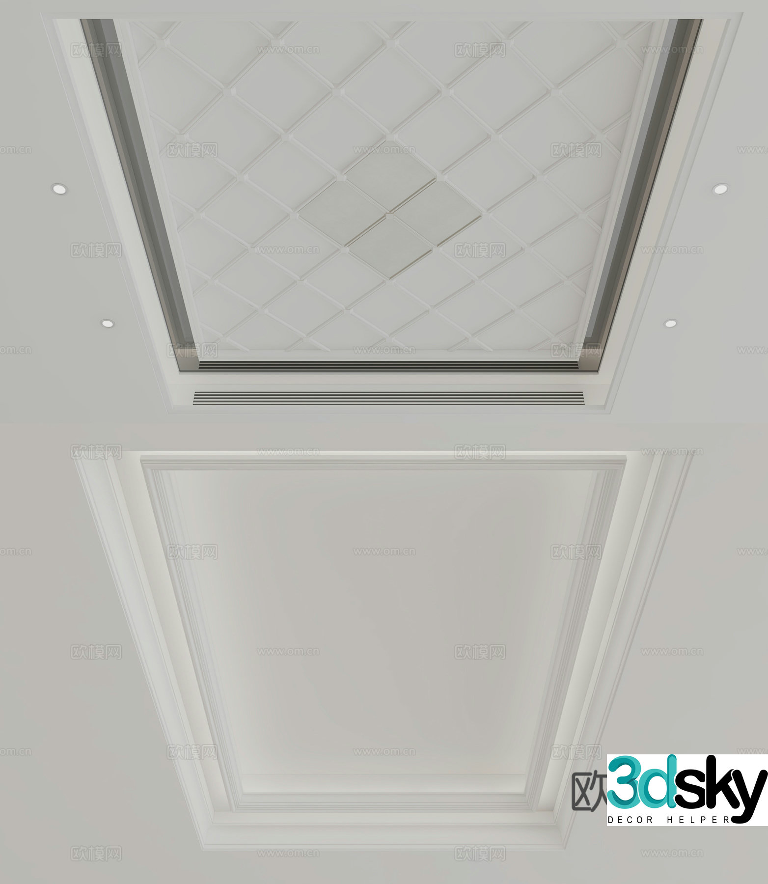 European style ceiling 3D model