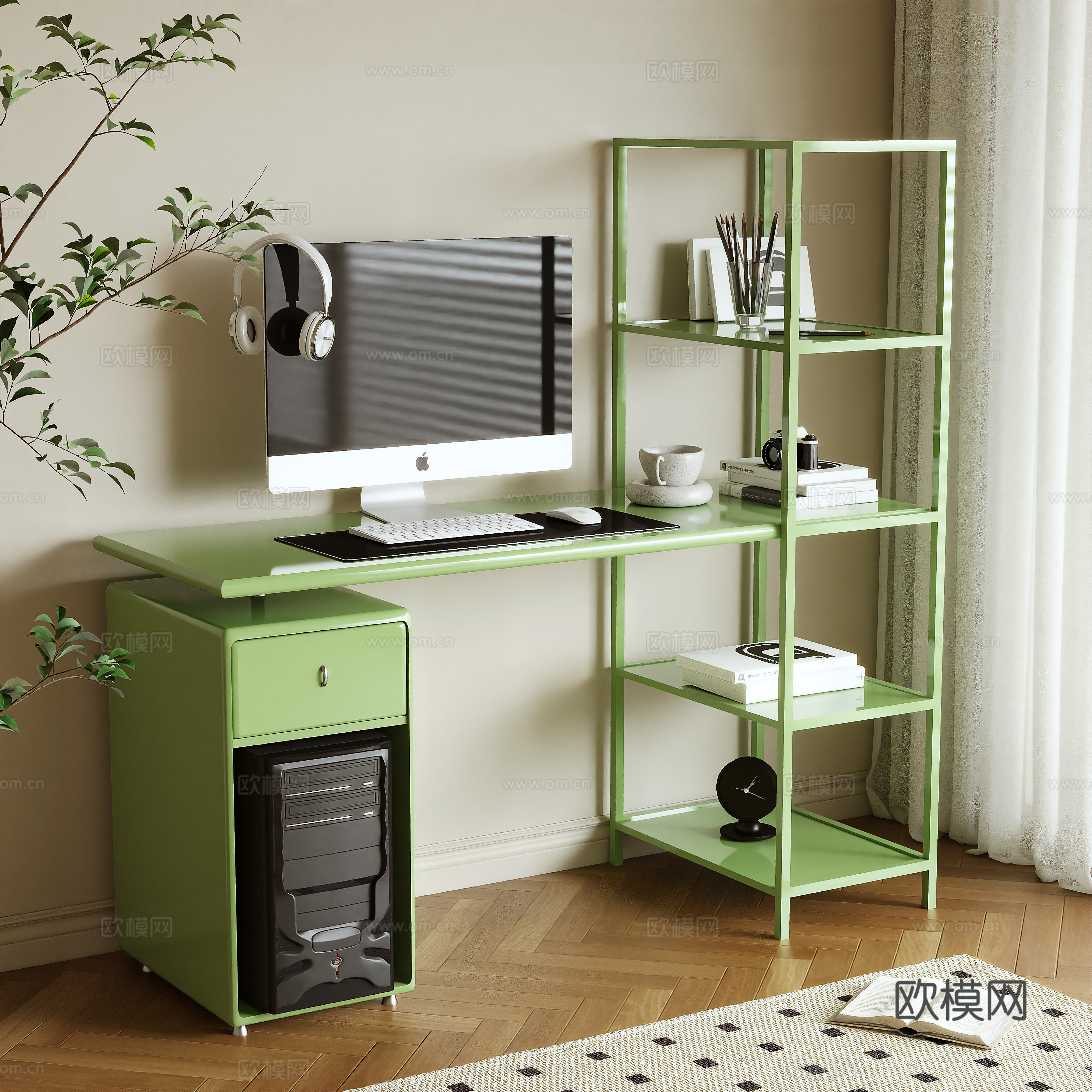 Modern desk 3d model