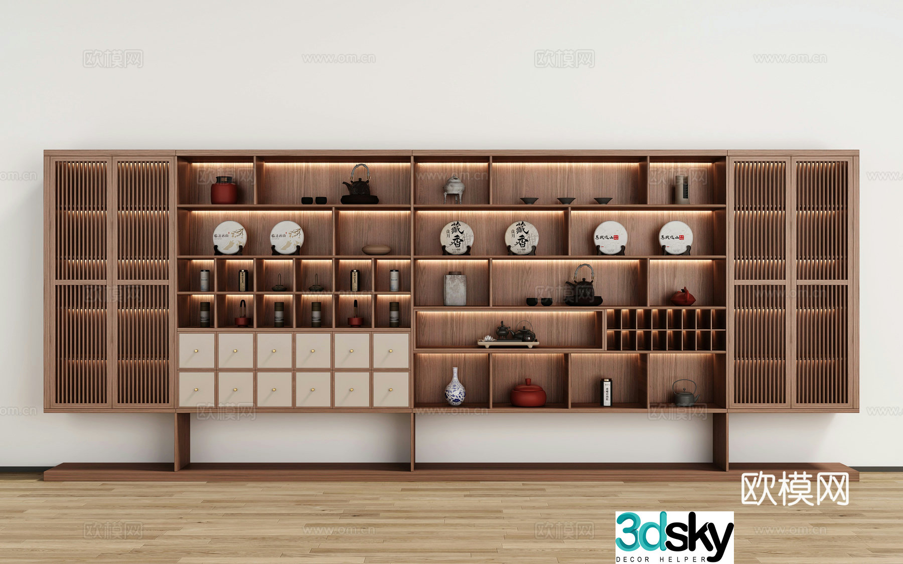 New Chinese tea cabinet 3D model