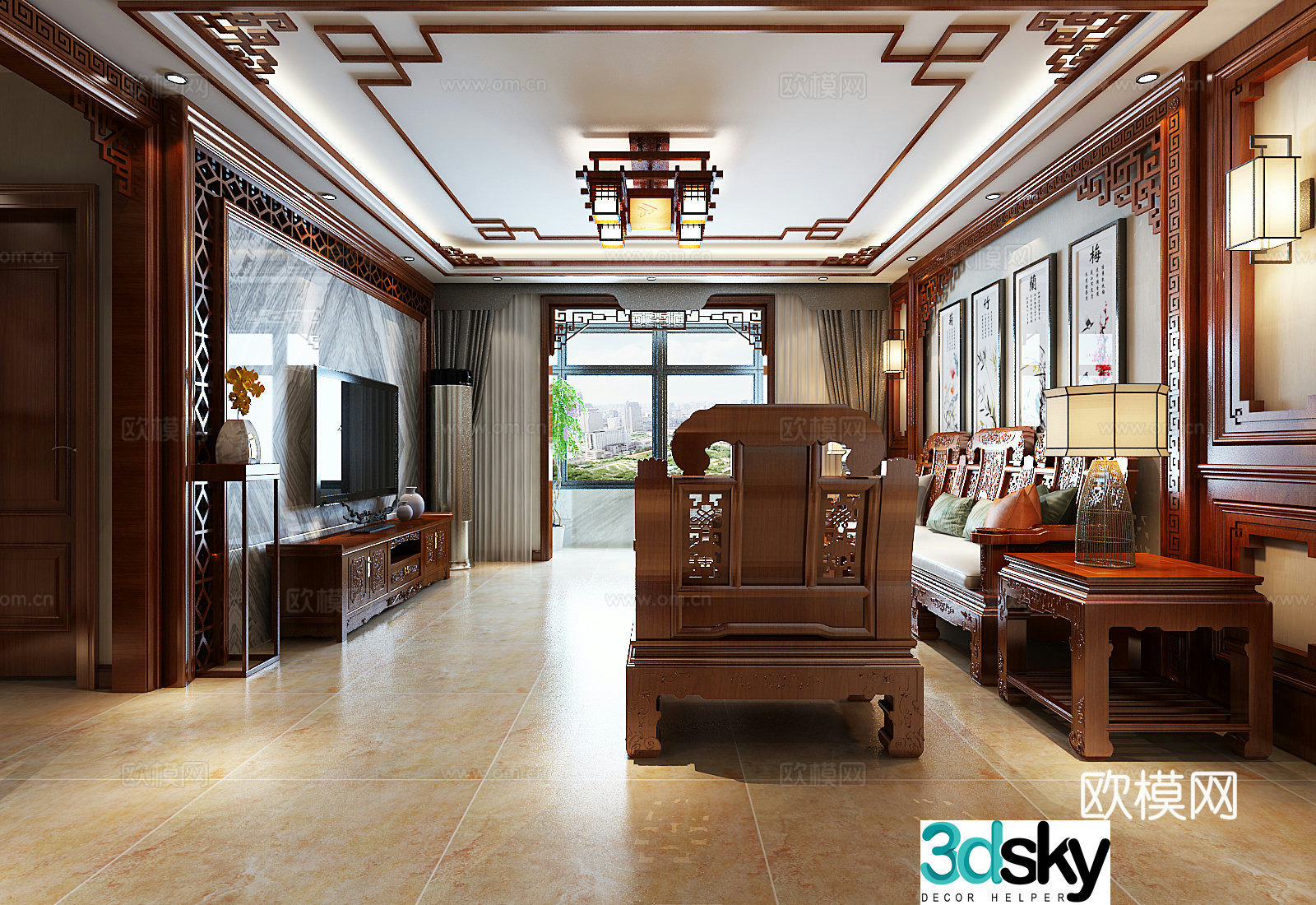Chinese classical Chinese antique 3D model
