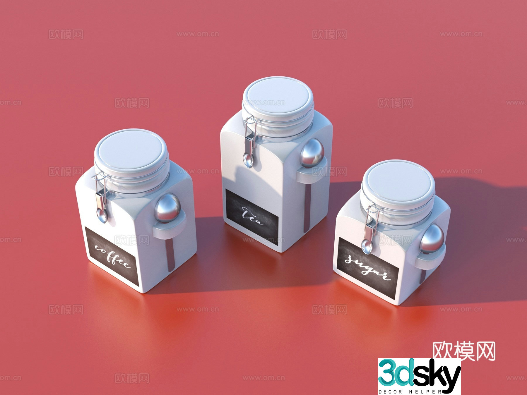 Sugar Can Coffee Can Tea Can 3D Model