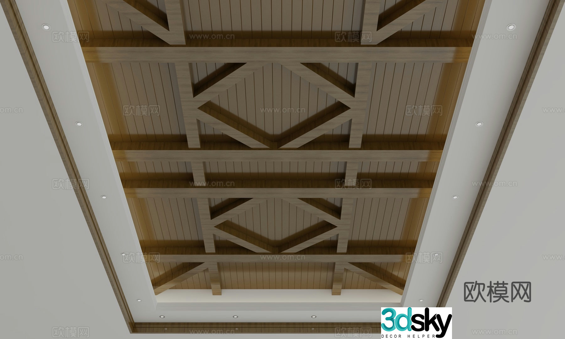 American ceiling 3D model
