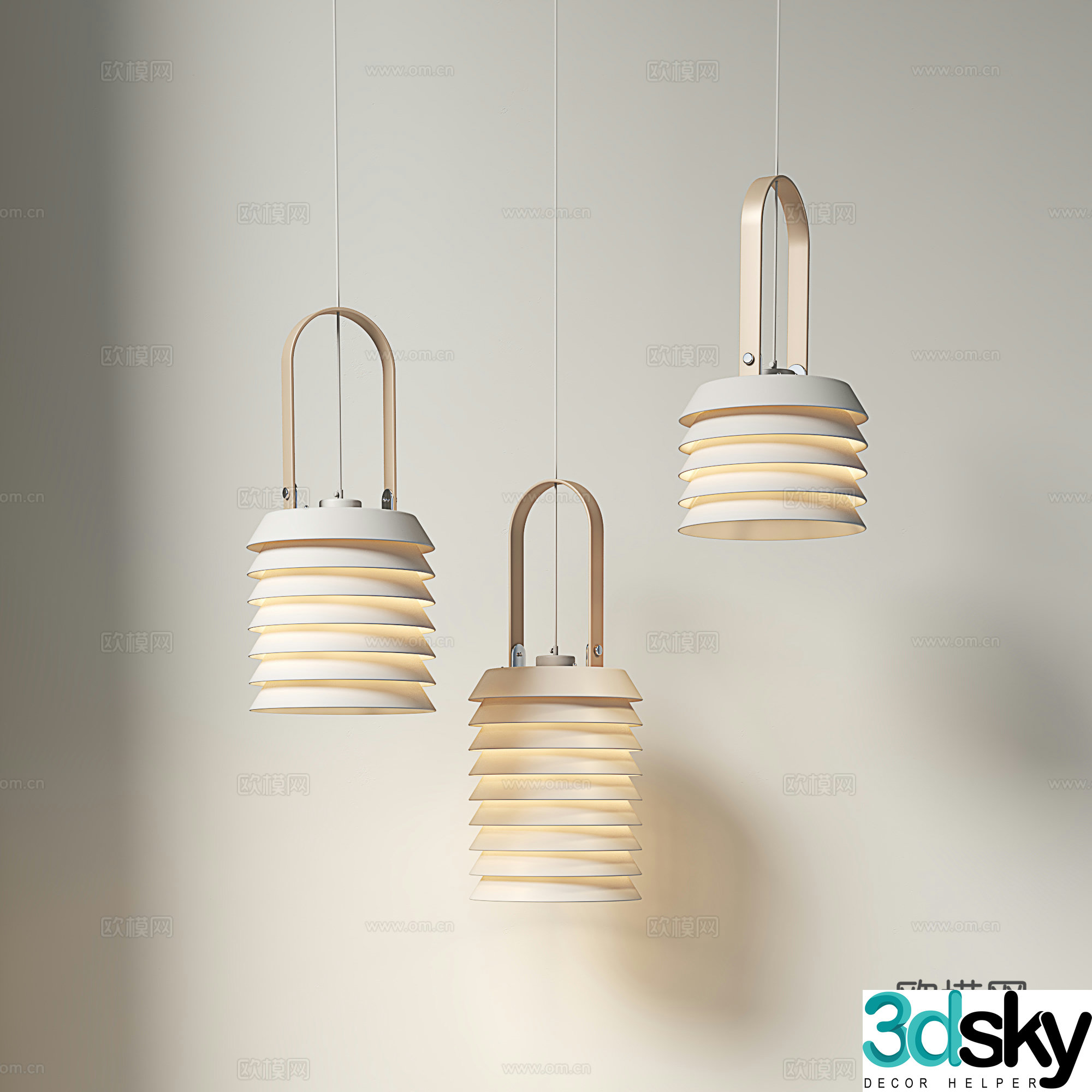 Modern small chandeliers Simple small chandeliers Japanese small chandeliers Cafe Milk Tea Shop chandeliers Decorative atmosphere 3D model