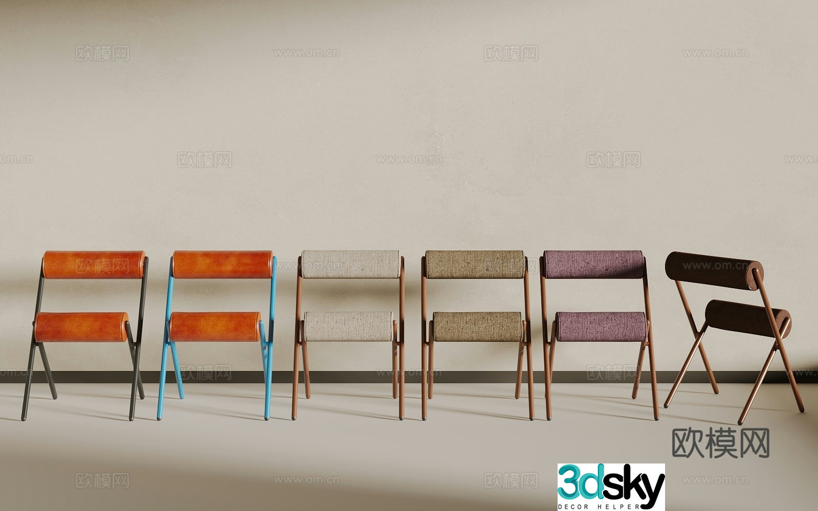 Modern single chair 3d model