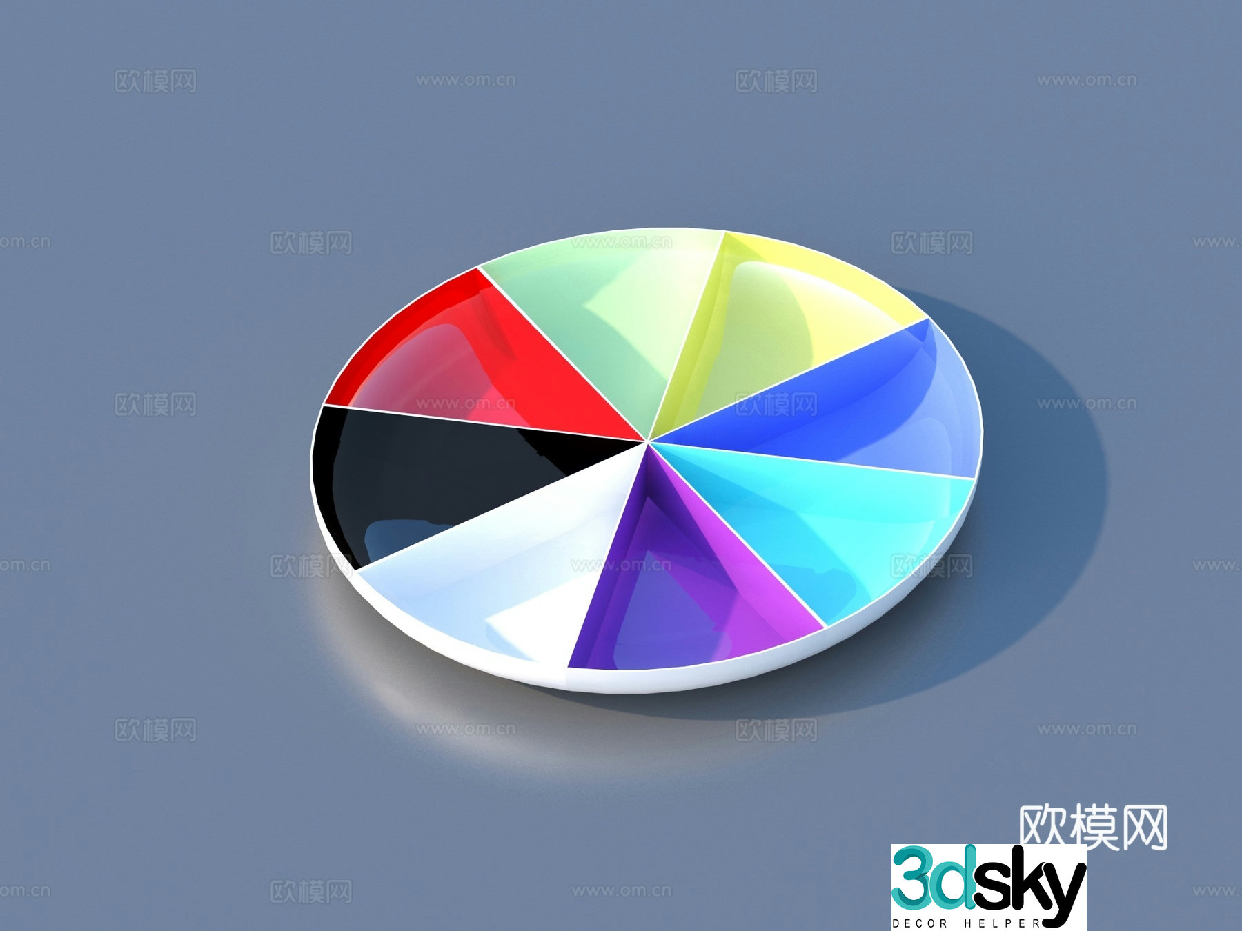 Painting Dish Painting Tools Watercolor Painting Dish 3D Model