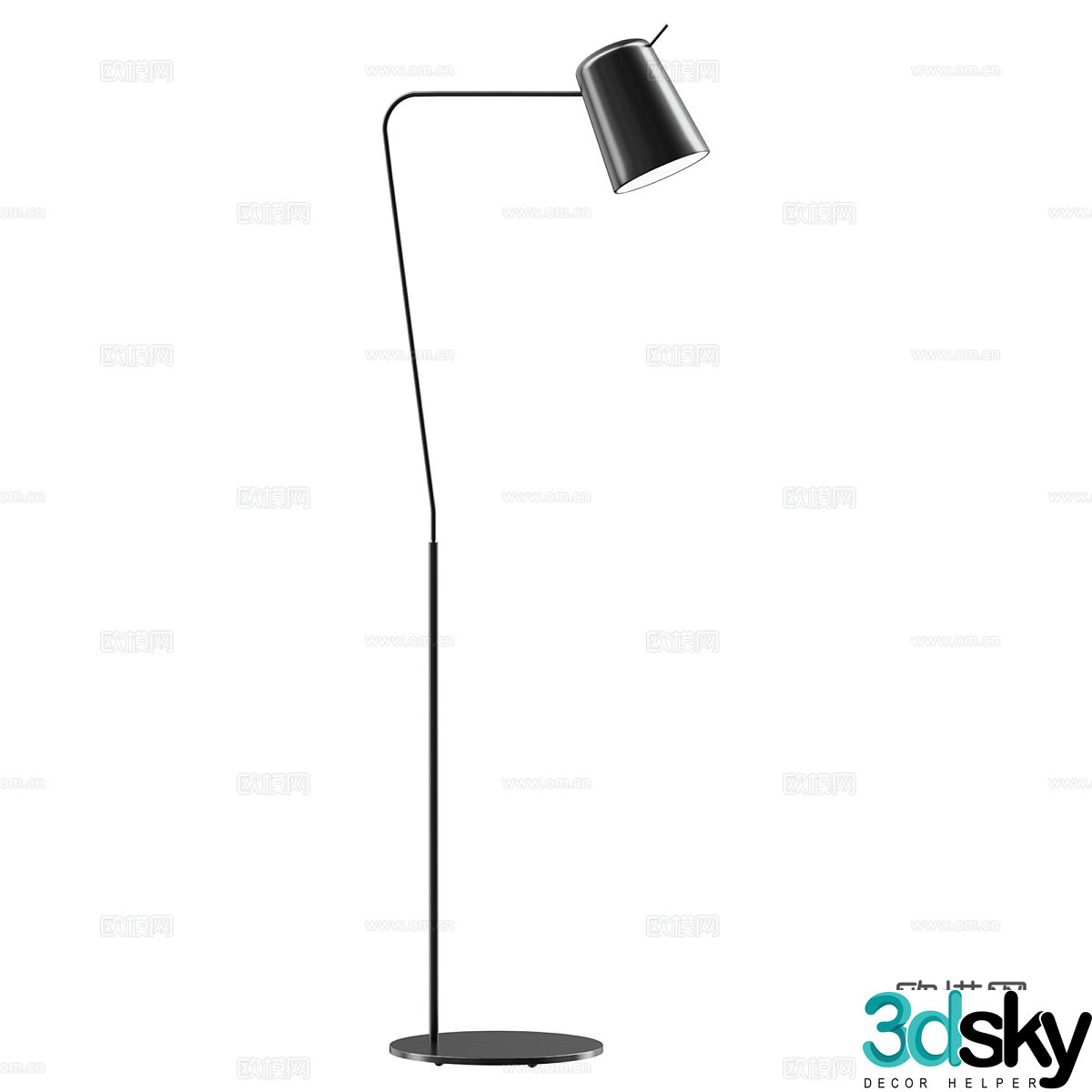 Modern minimalist floor lamp 3d model