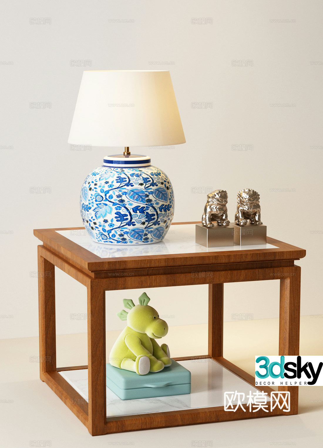 Table lamp New Chinese desk lamp Song desk lamp Chinese desk lamp 3D model