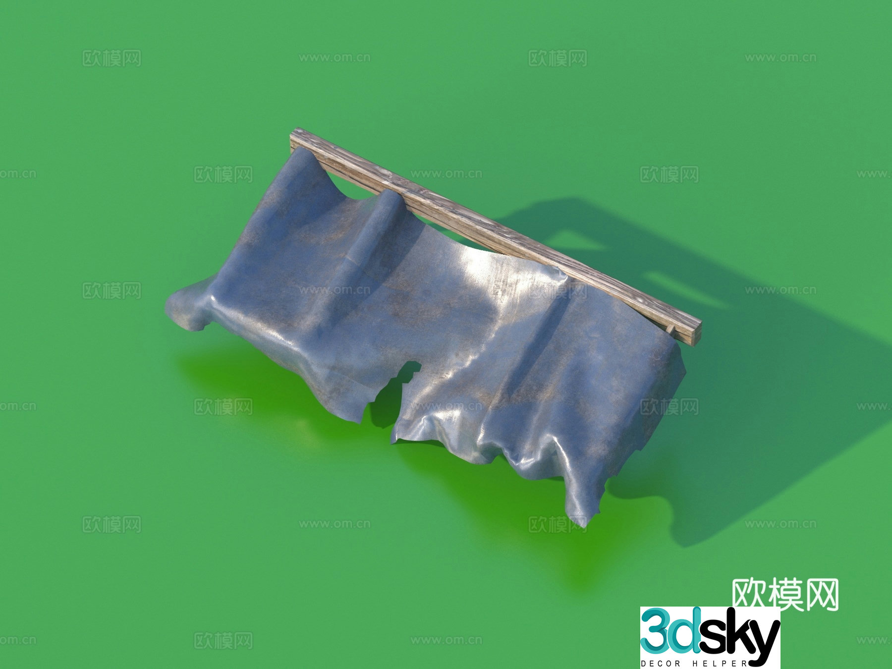 Wooden shed old wooden shed 3d model