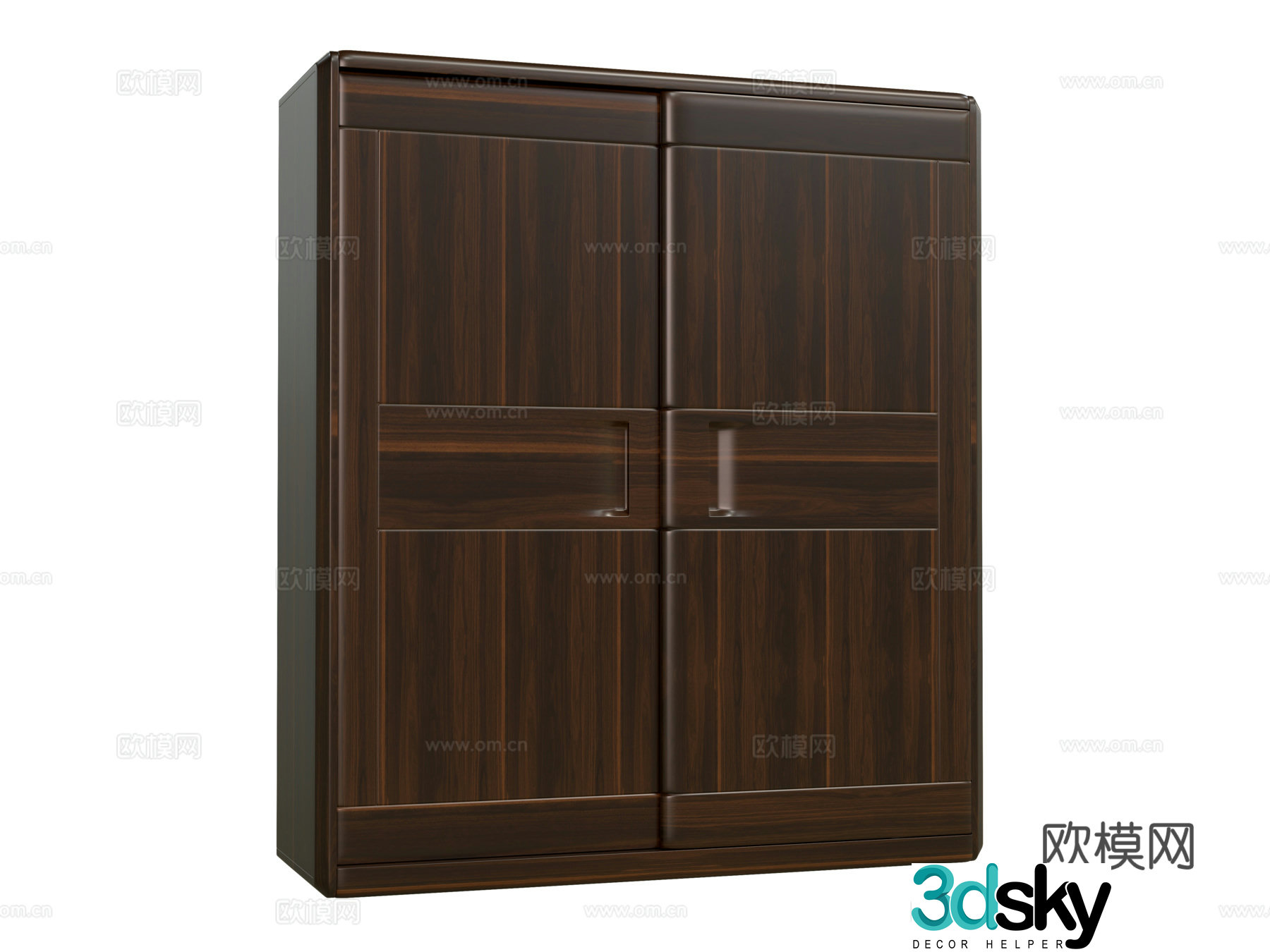 New Chinese style wardrobe 3D model