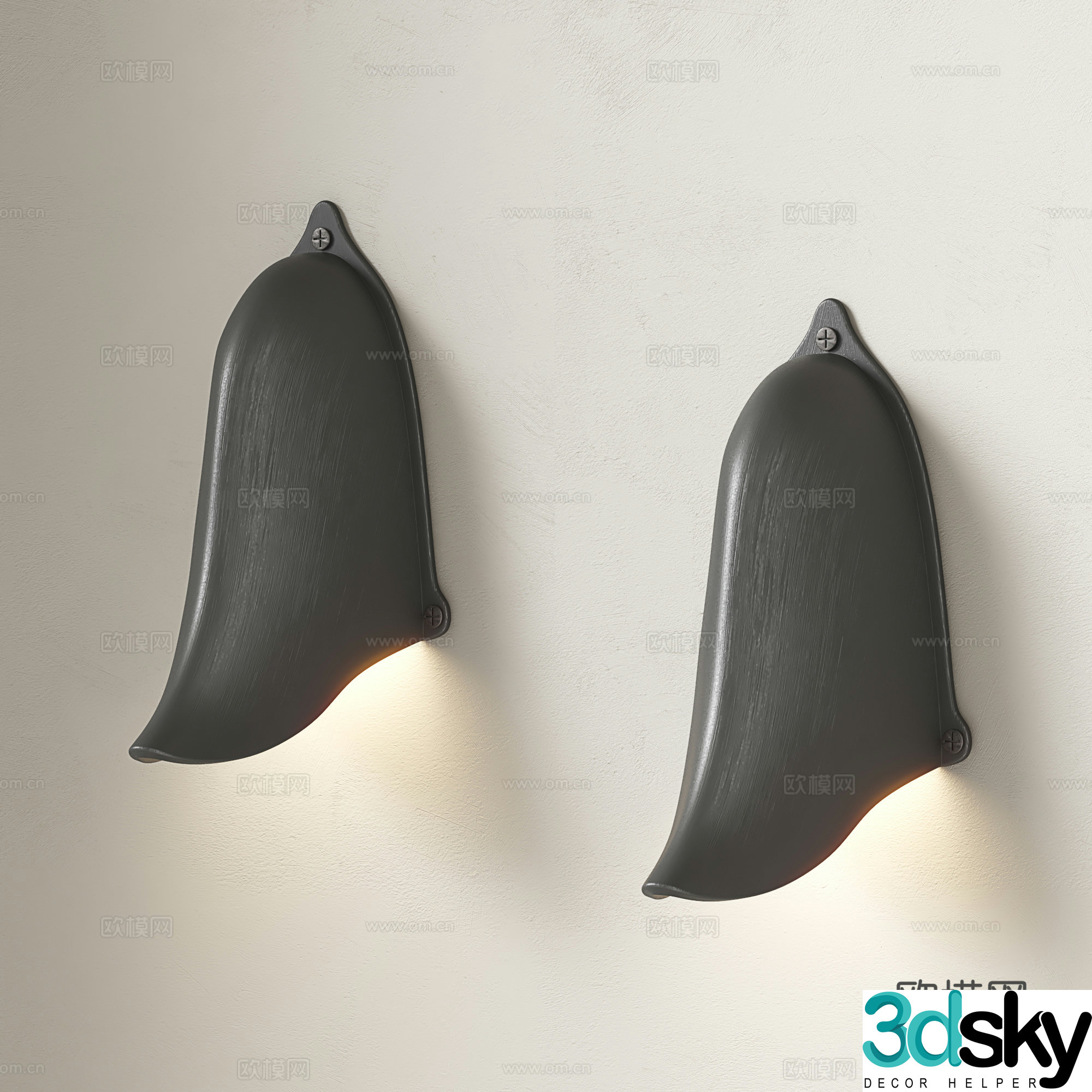 Italian wall lamp Light luxury wall lamp Bedside wall lamp Background wall atmosphere wall lamp 3D model