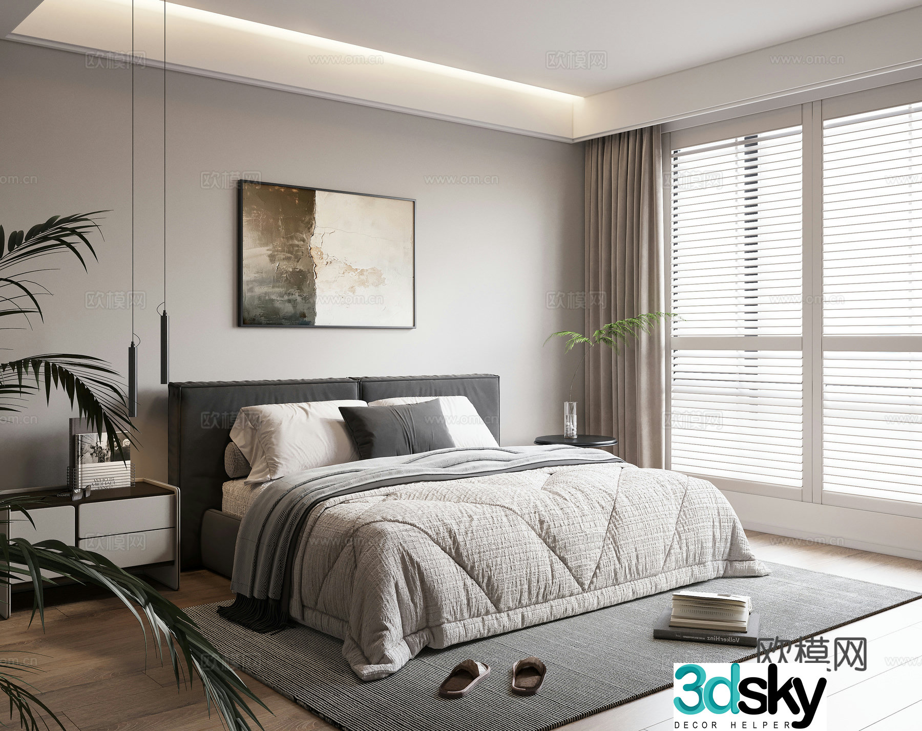Modern bedroom 3d model
